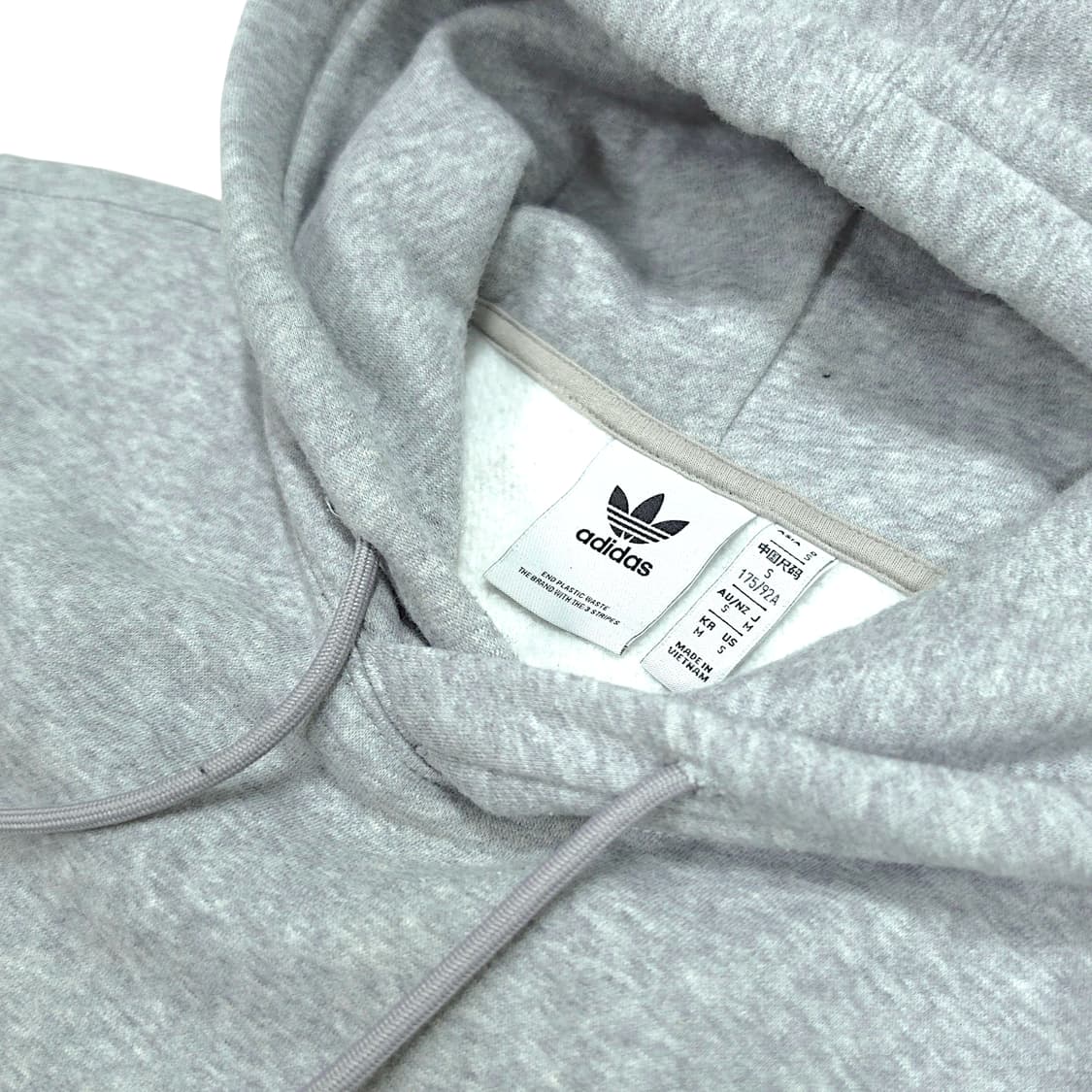 [M] 아디다스 멜란지 그레이 오리지널 플리스 후드티셔츠 상품이미지7