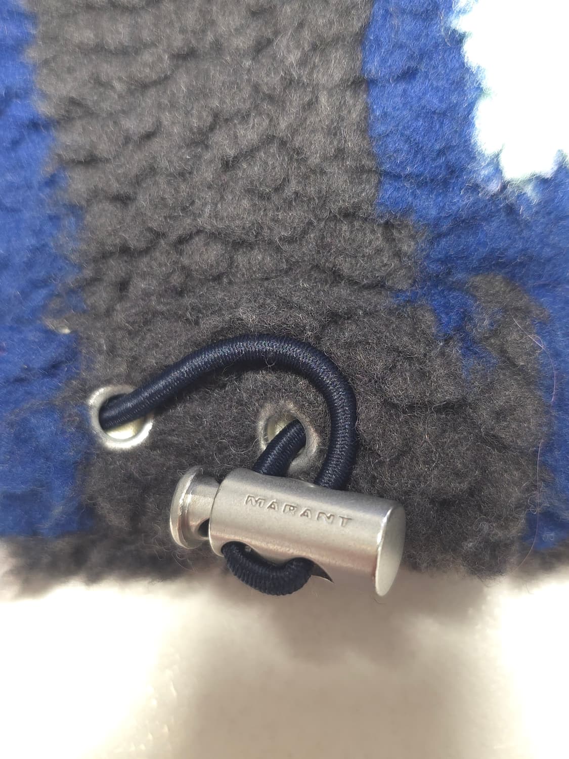 이자벨마랑 멕켄지 뽀글이 숏 스트링 코트 - 퍼플36사이즈 상품이미지4