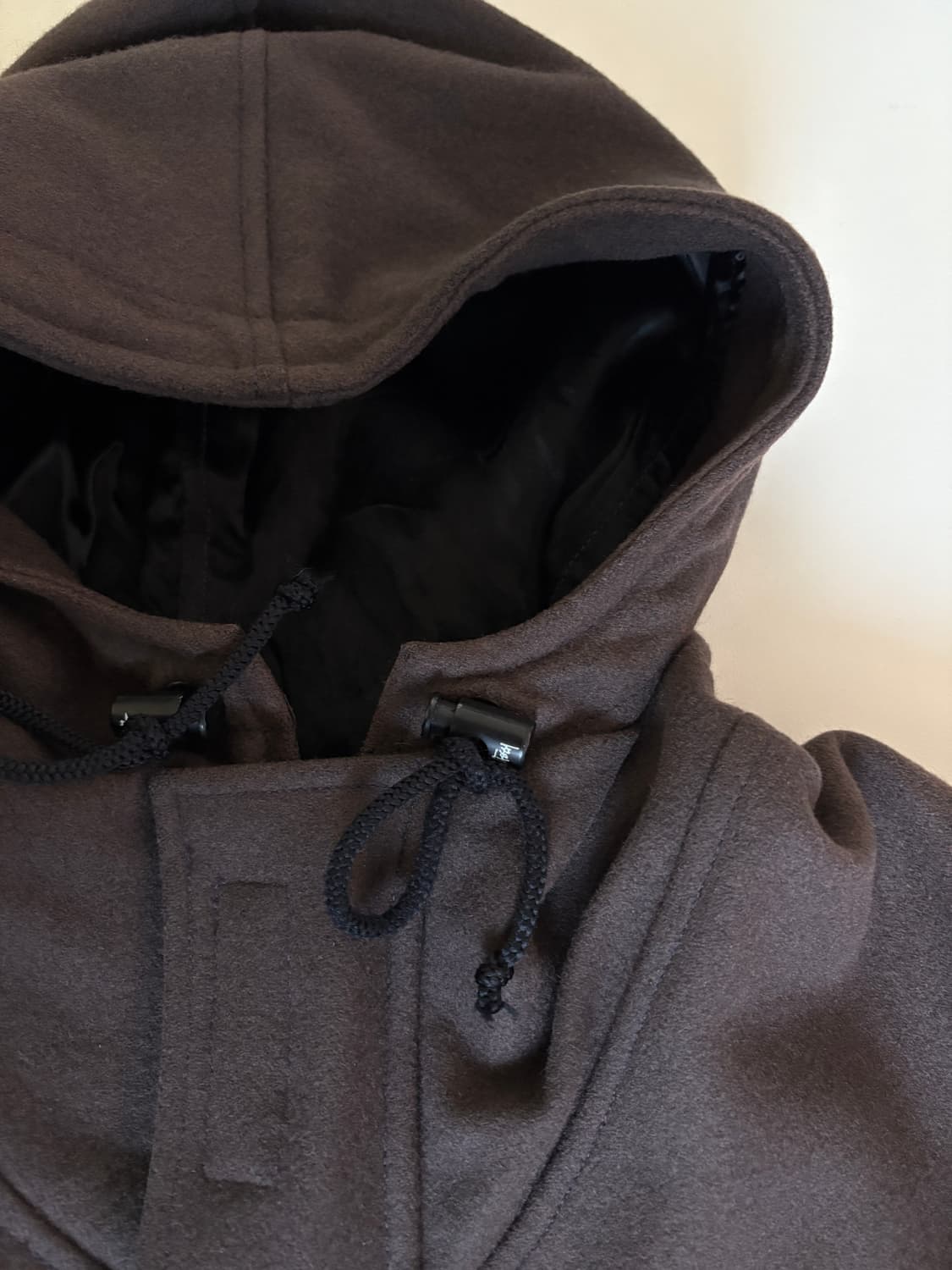 90s 올드 스투시 하프 울 코트 자켓 m사이즈 브라운 상품이미지4