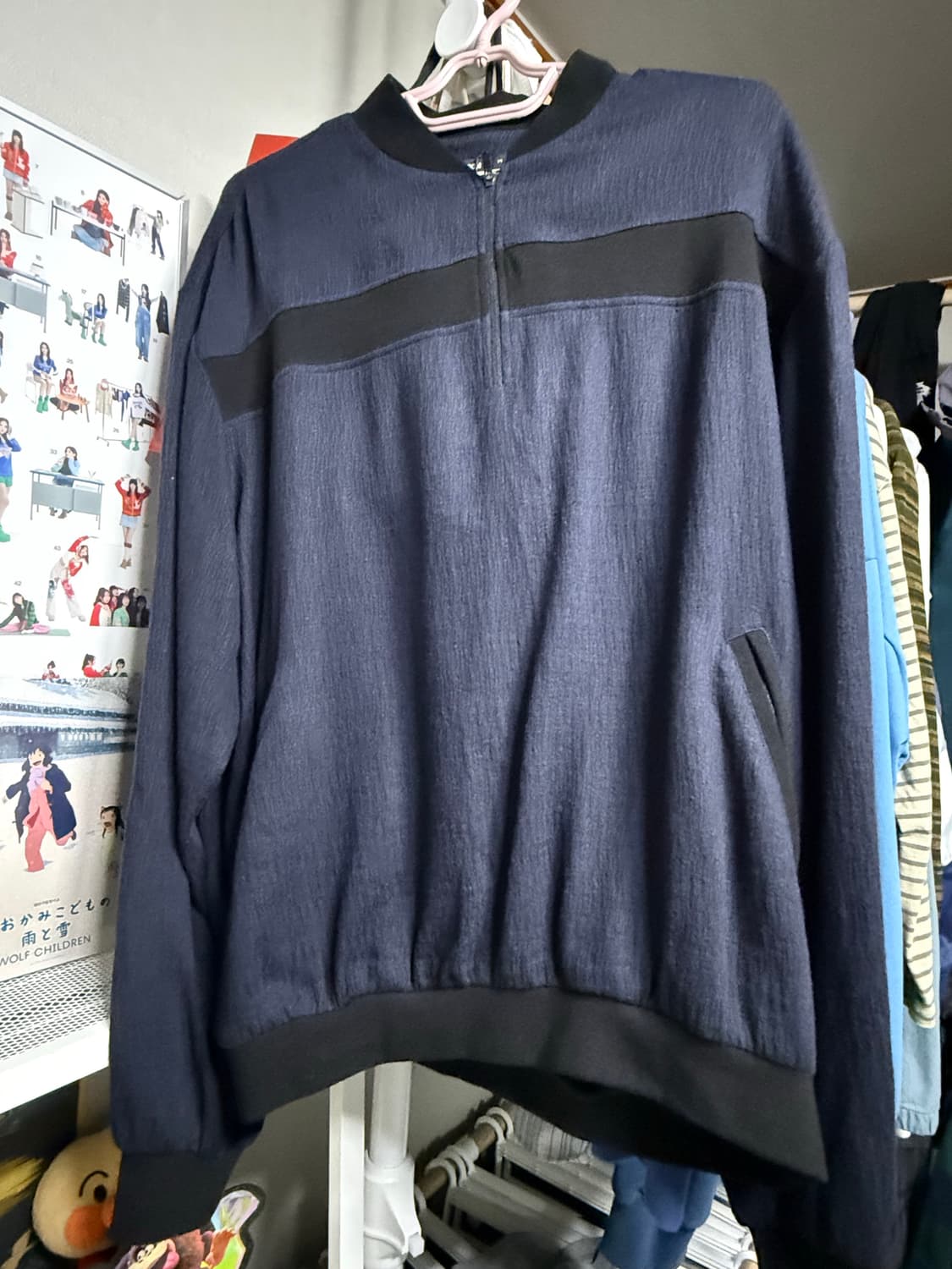 해칭룸 Archive pullover shirt dark navy 상품이미지5