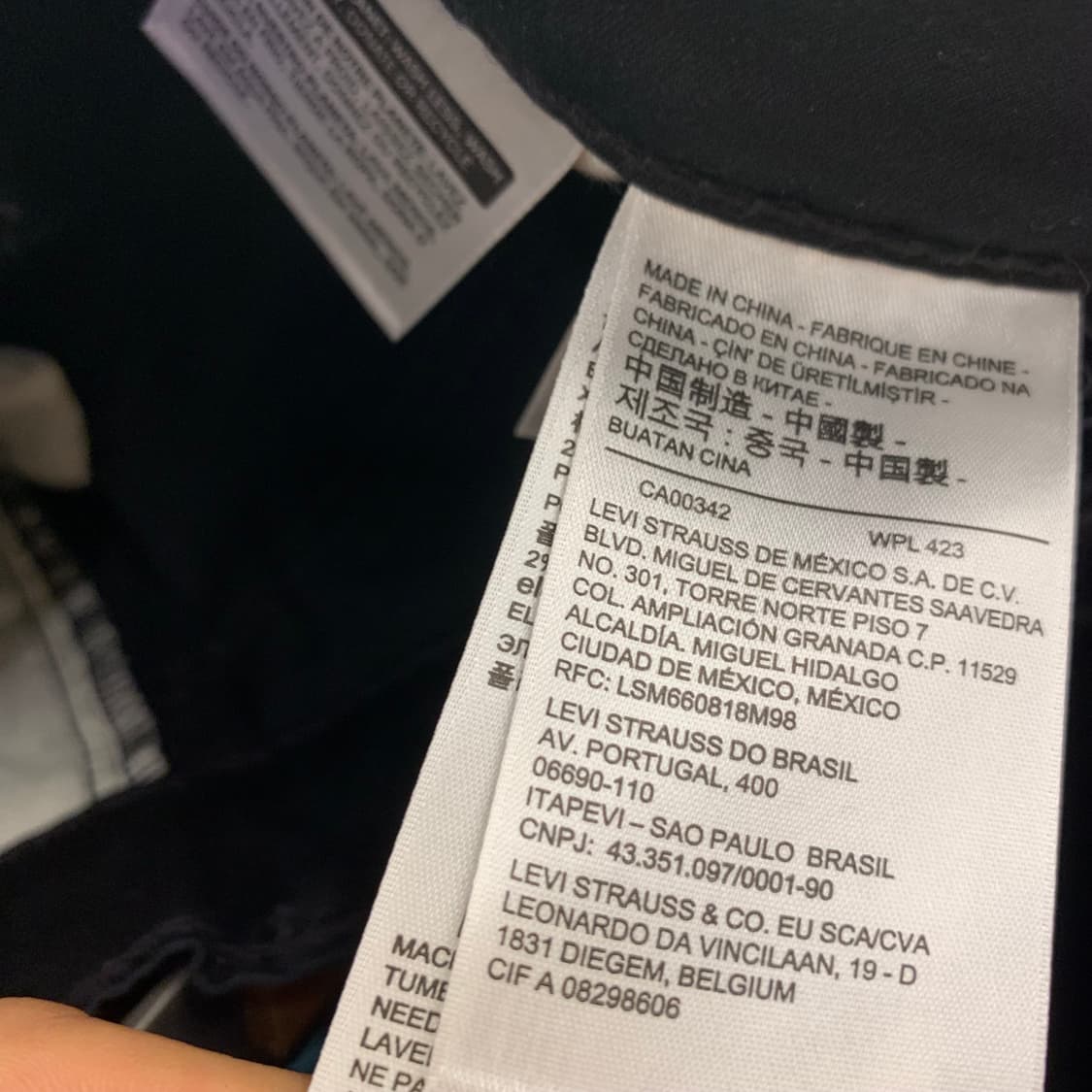 리바이스 505 쿨 블랙데님 30 상품이미지5