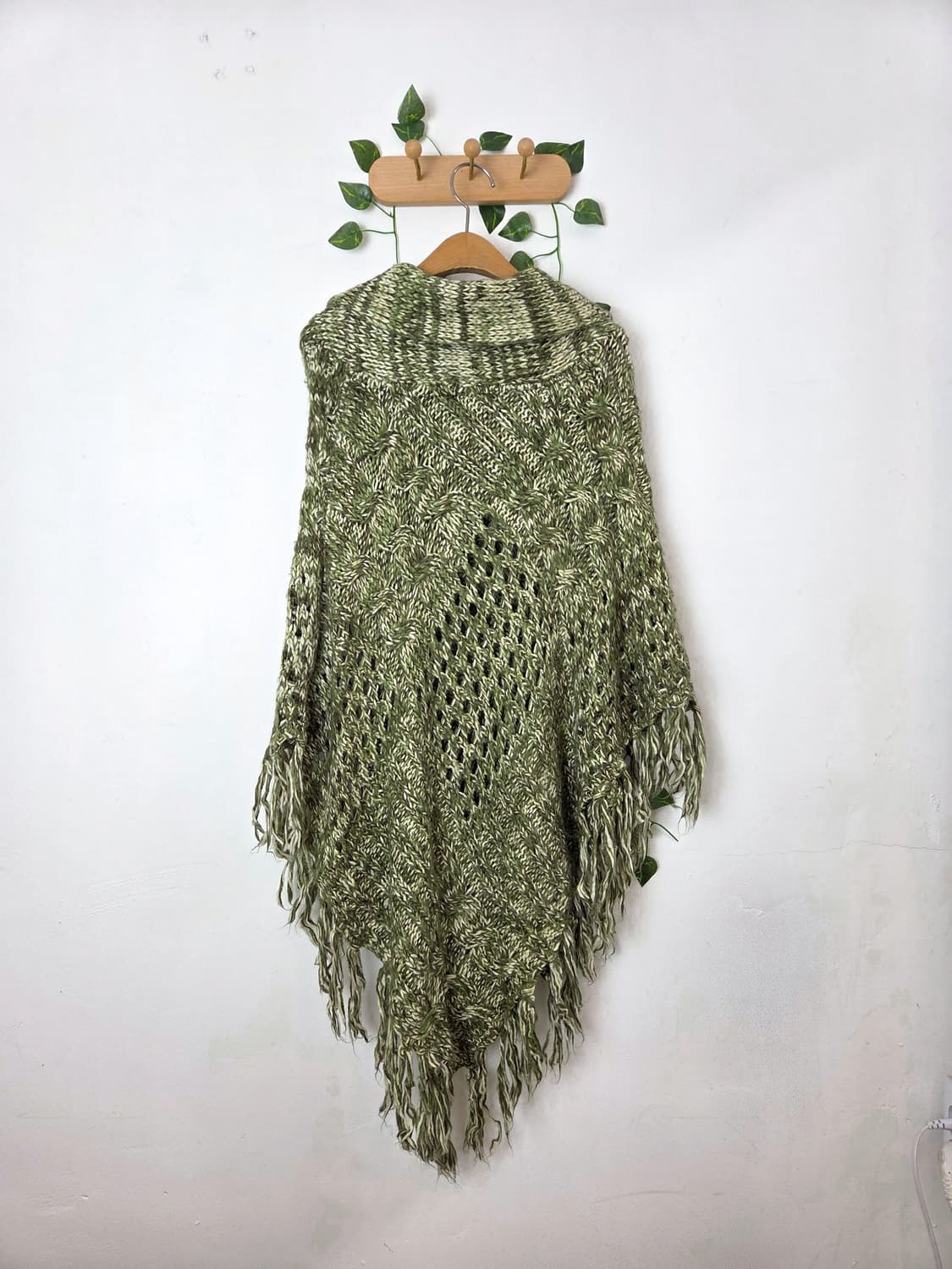 말차라떼 케이프 니트 상품이미지4