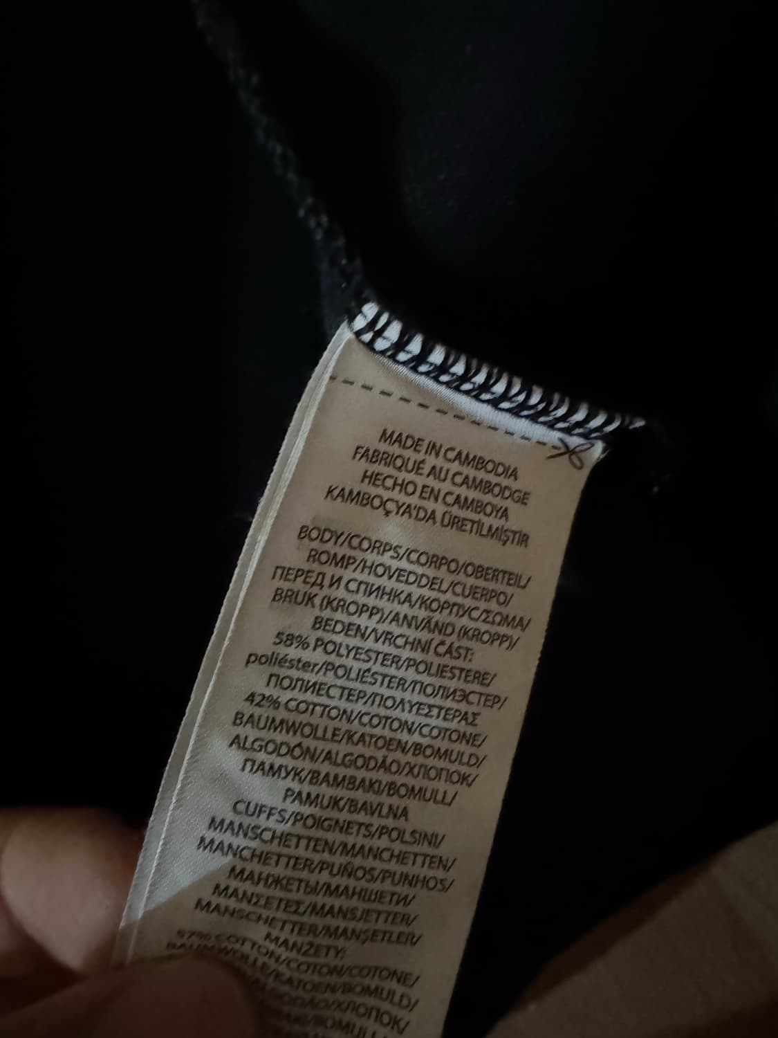 폴로 블랙 후드집업 XL 상품이미지5