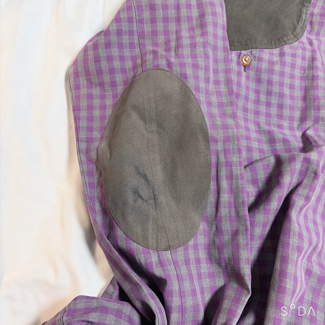 비비안웨스트우드 퍼플 체크 엘보우 패치 셔츠 상품이미지7