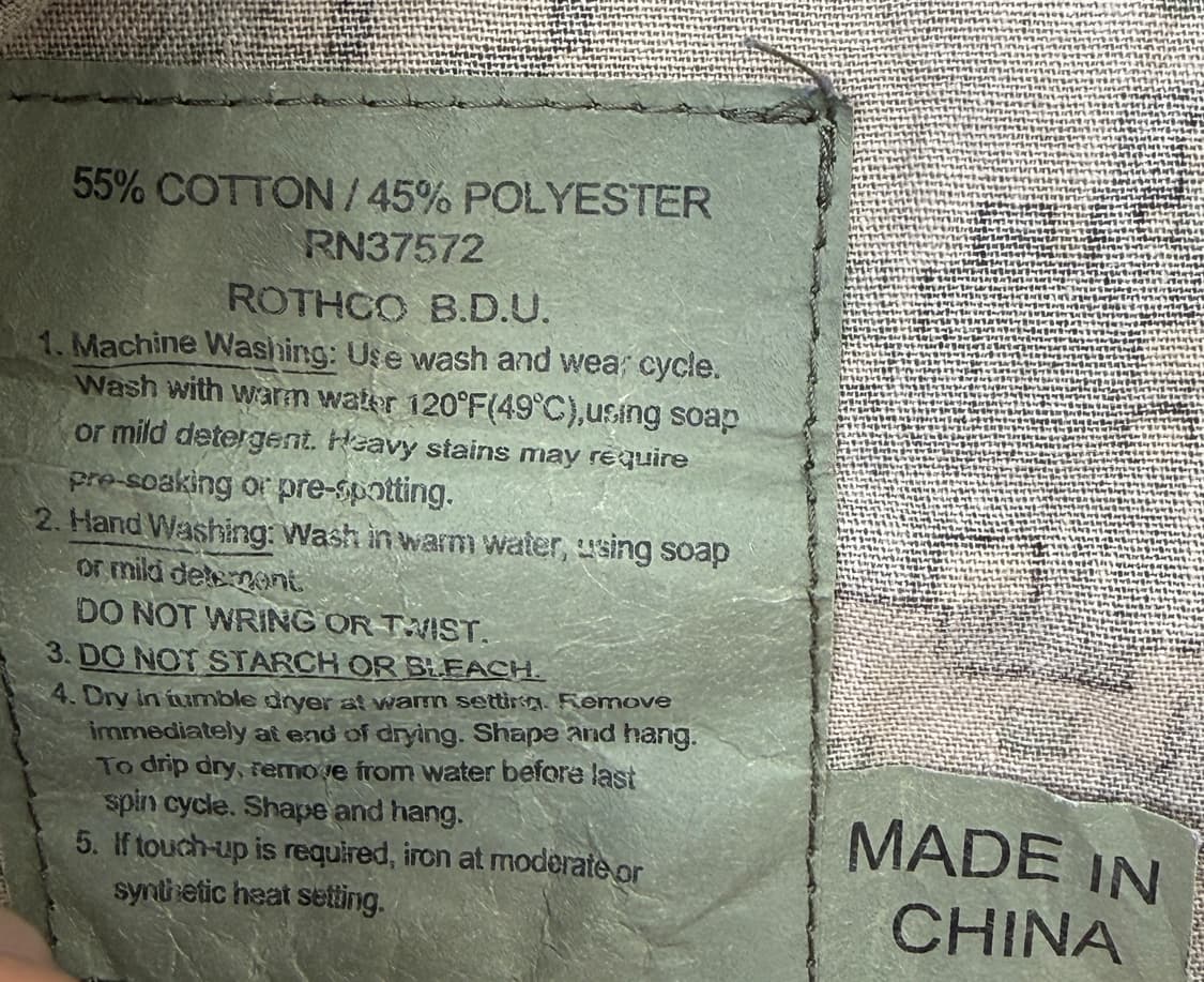 ROTHCO 디지털 카모 BDU 카고팬츠 L/R 상품이미지2