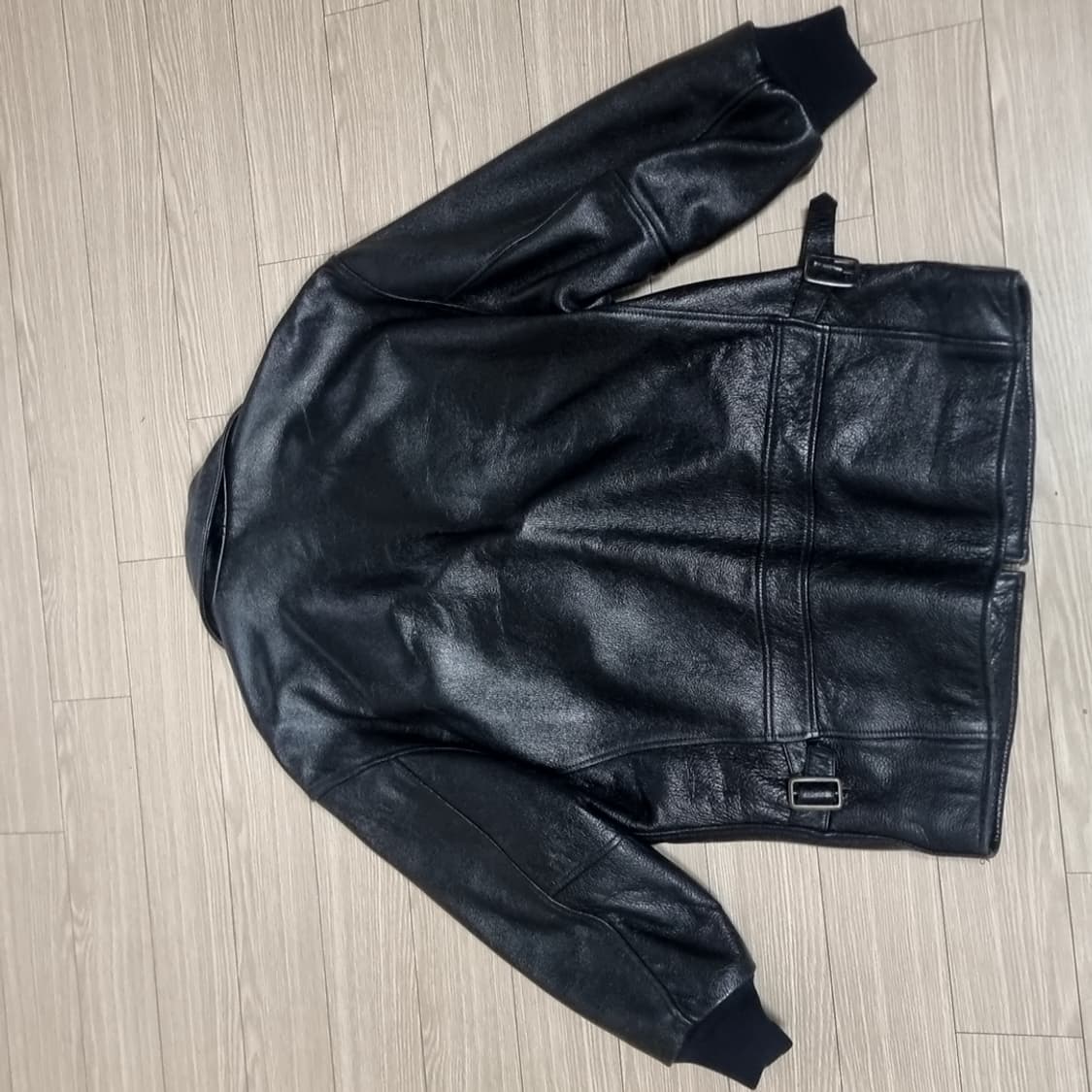 로보사 80-90s 블랙 소가죽 스포츠자켓 점퍼(100-105) 상품이미지8