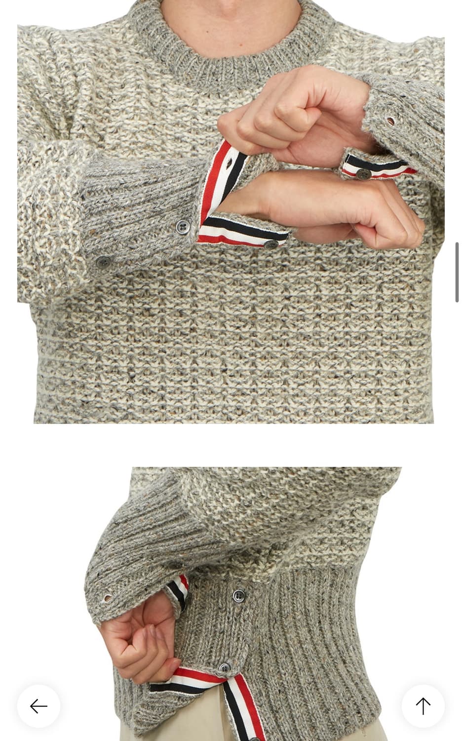 [미시착 새상품] 톰브라운 도네갈 스티치 니트 상품이미지6