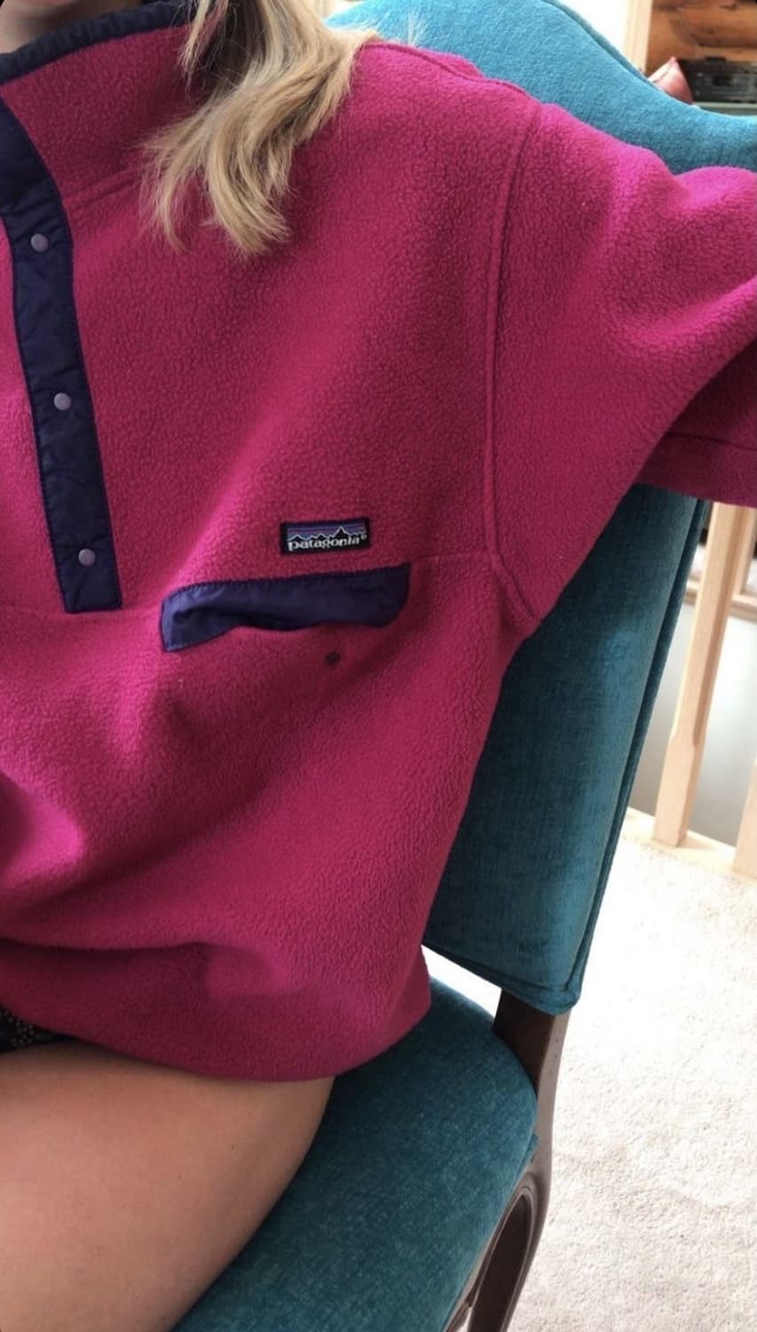 90s 파타고니아 신칠라 핑크 블루 상품이미지1