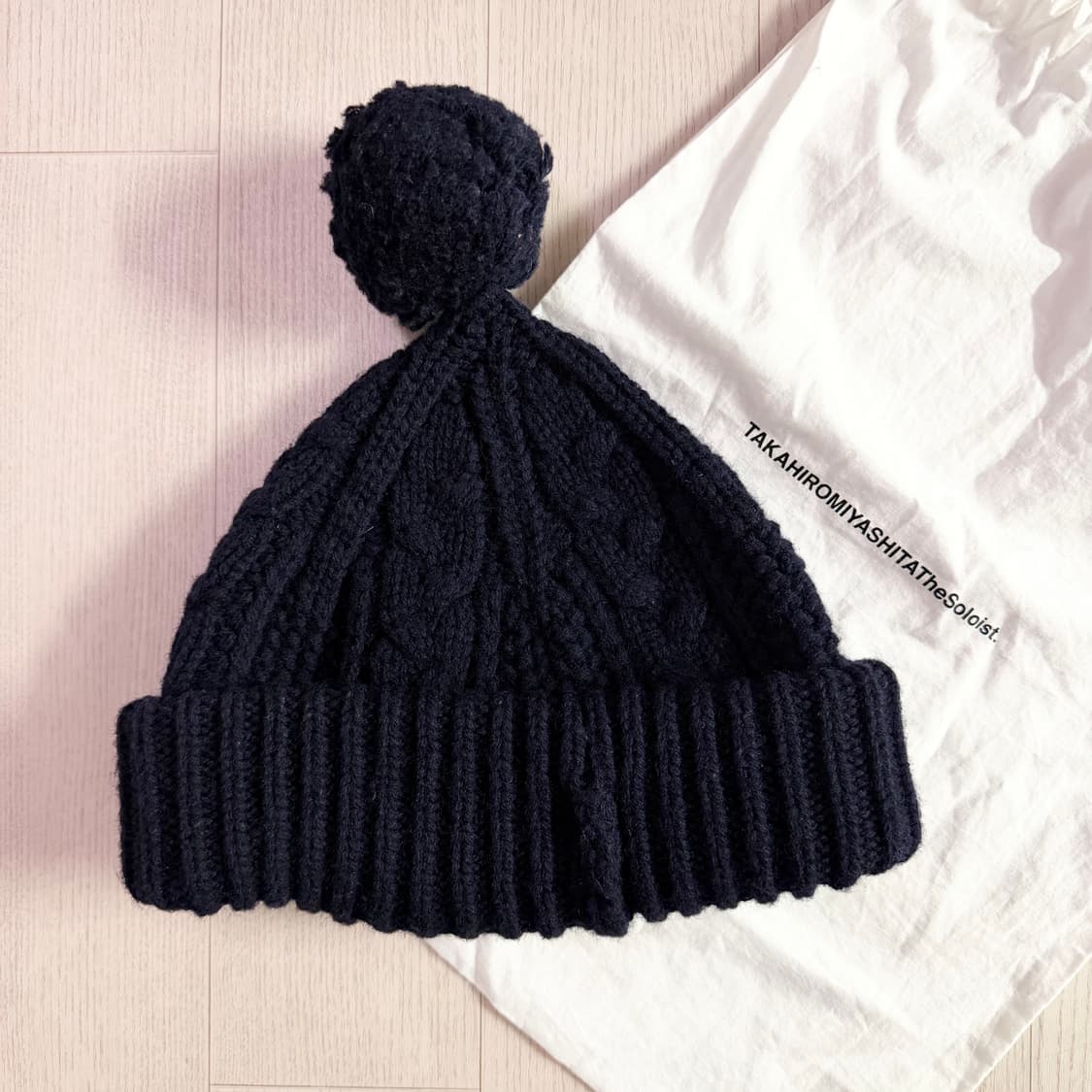 타카히로 미야시타 더 솔로이스트 울 비니 네이비 상품이미지1