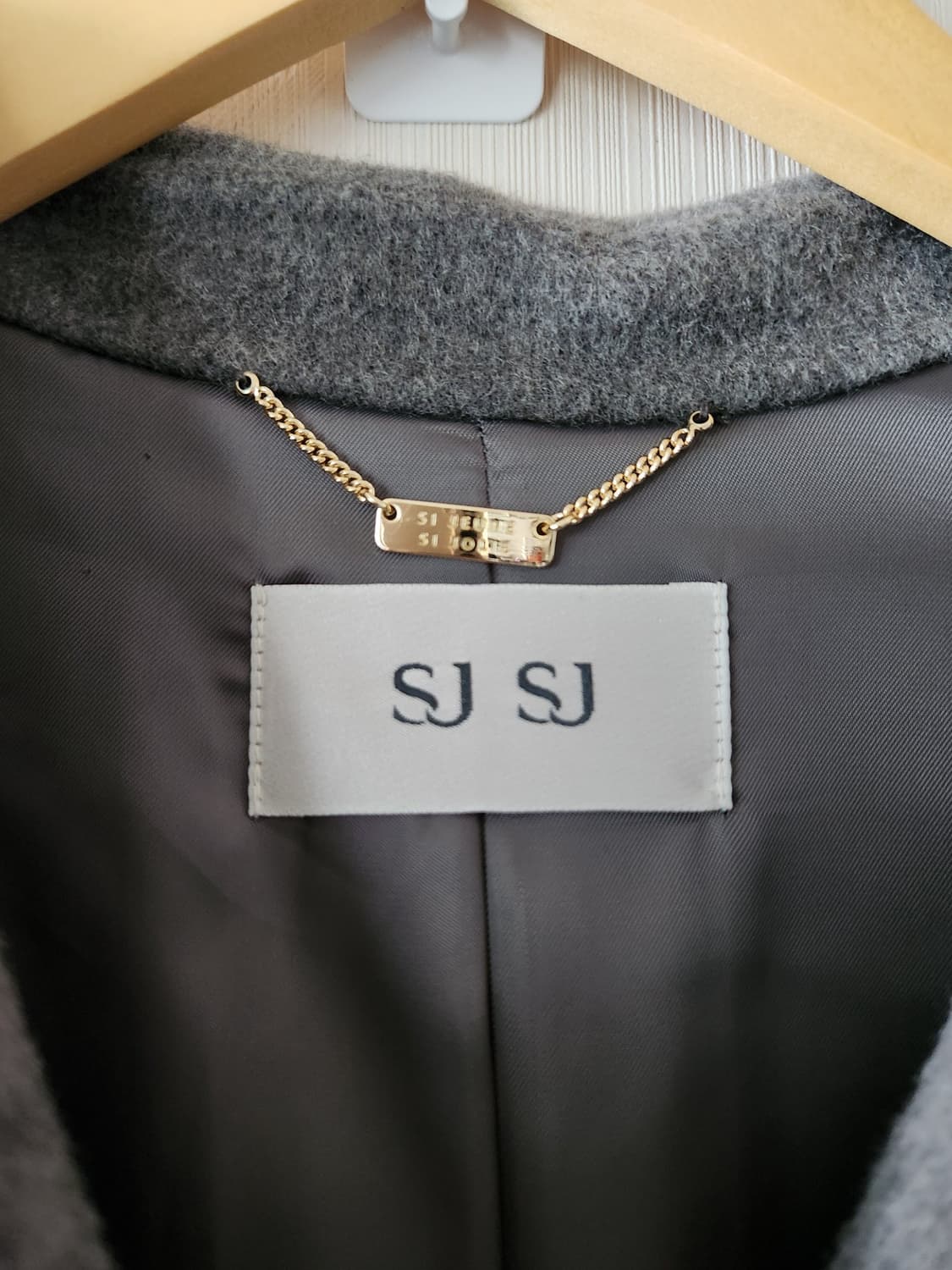 한섬 SJSJ 25FW 캐시미어 블렌드 핸드메이드 코트 상품이미지6