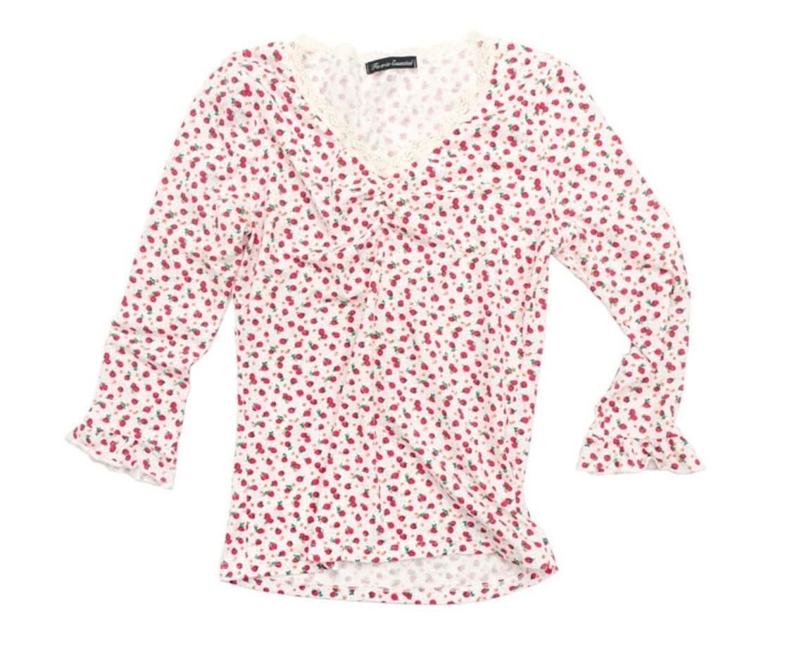 샵페어리 스트로베리 레이스탑 상품이미지2