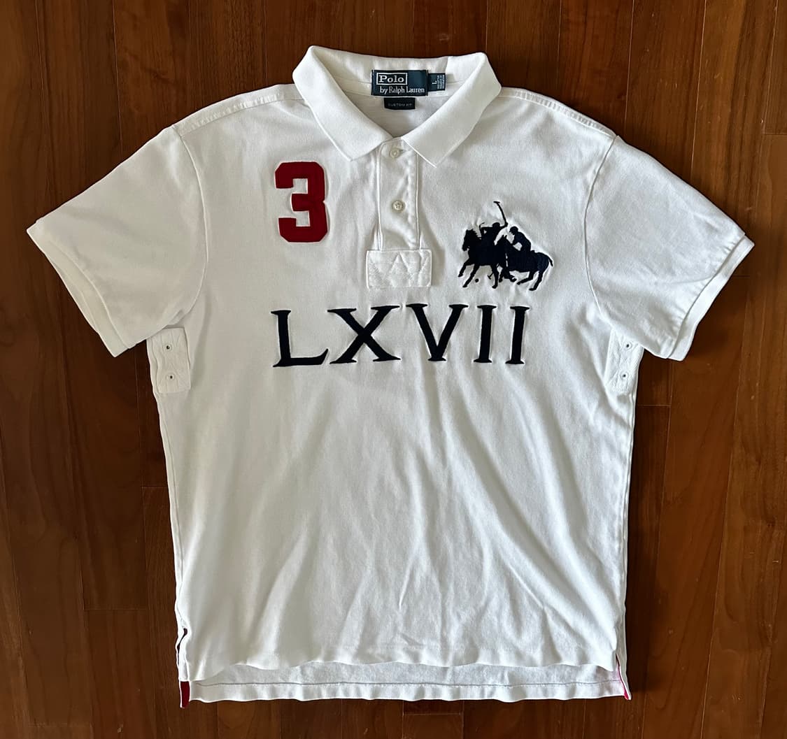 폴로 랄프로렌 빅포니 럭비 커스텀핏 피케티 L 상품이미지1