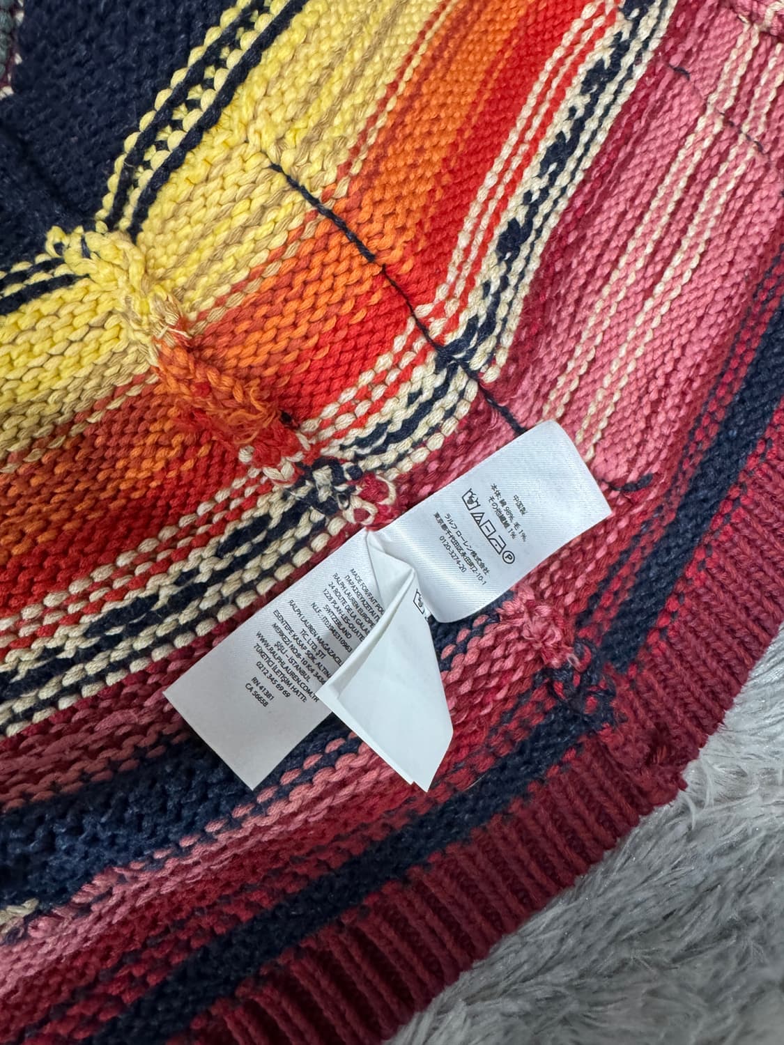 폴로랄프로렌 아즈텍 가디건 스웨터 여성 S사이즈 상품이미지5