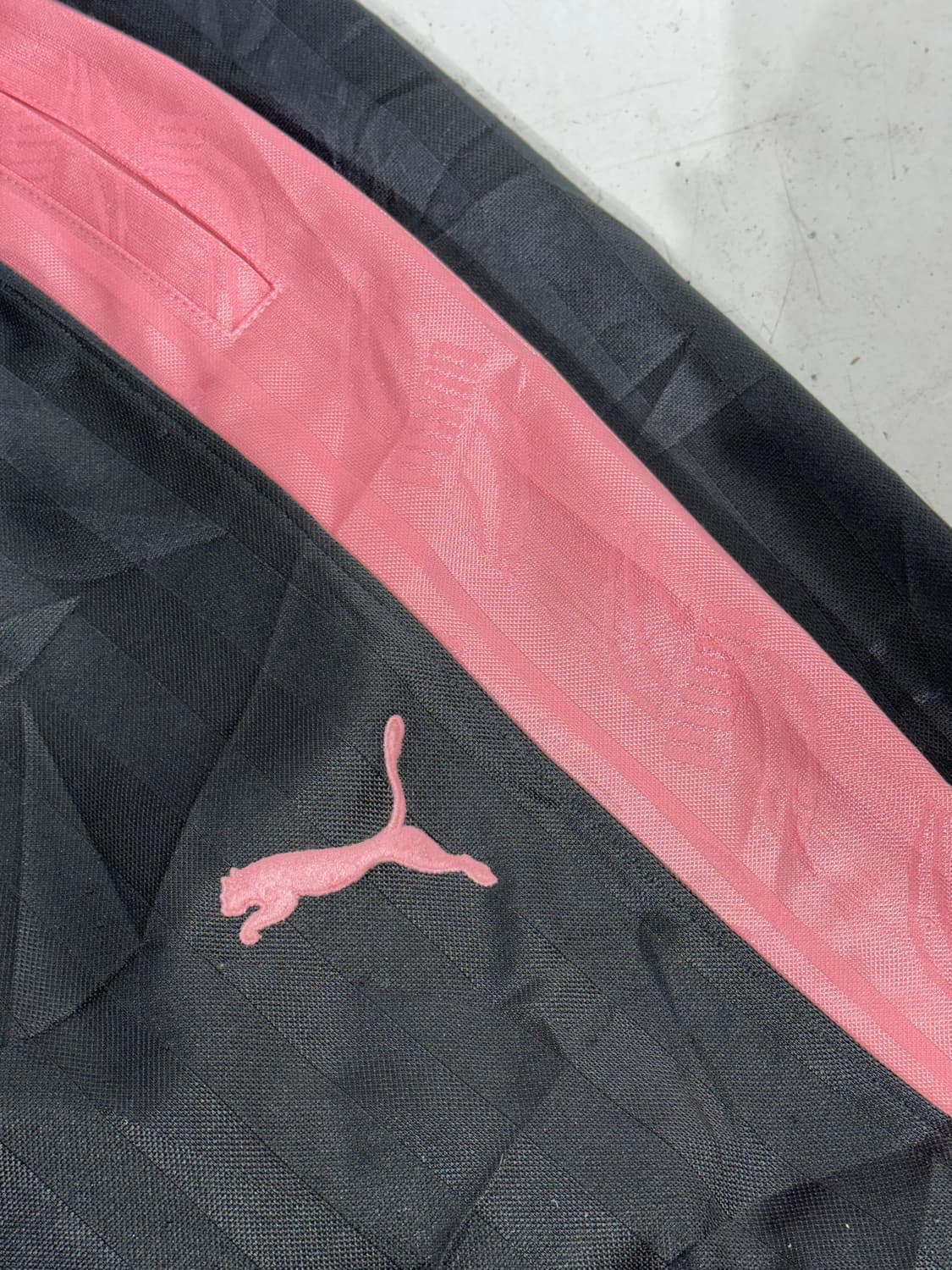 푸마 차콜 핑크 사이드 라인 와이드 팬츠 M 상품이미지6