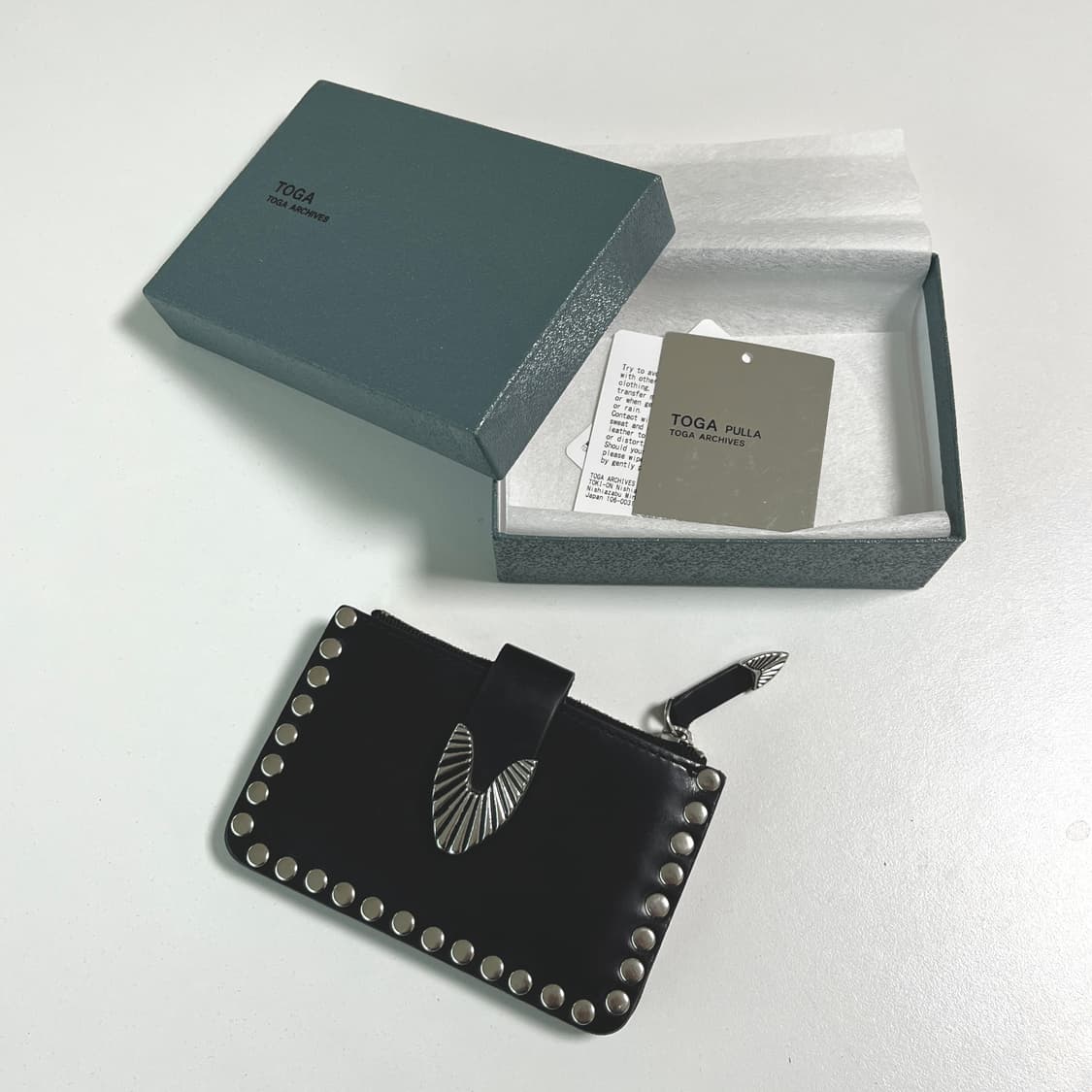 토가 스터드 가죽 지갑 상품이미지5