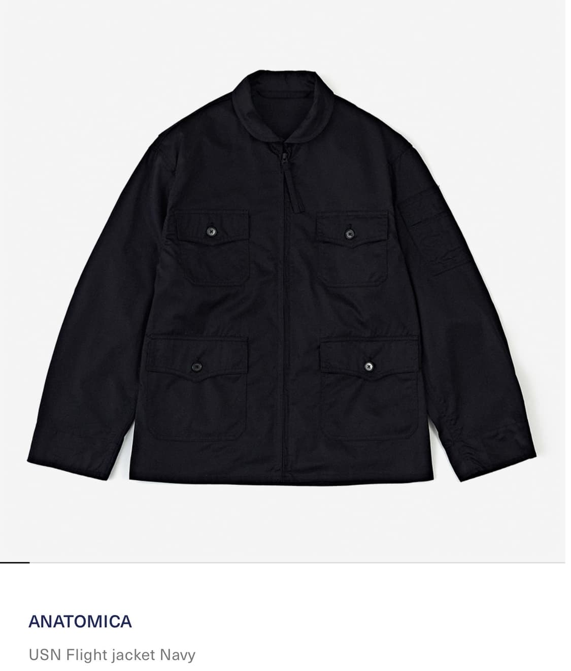 아나토미카 USN 플라이트 자켓, XL, 네이비 상품이미지2