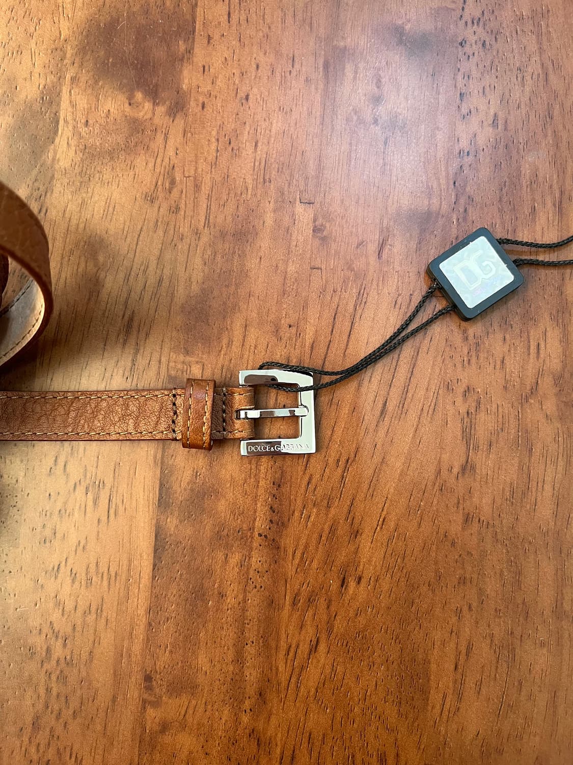 돌체앤가바나  브라운 레더 벨트 상품이미지3