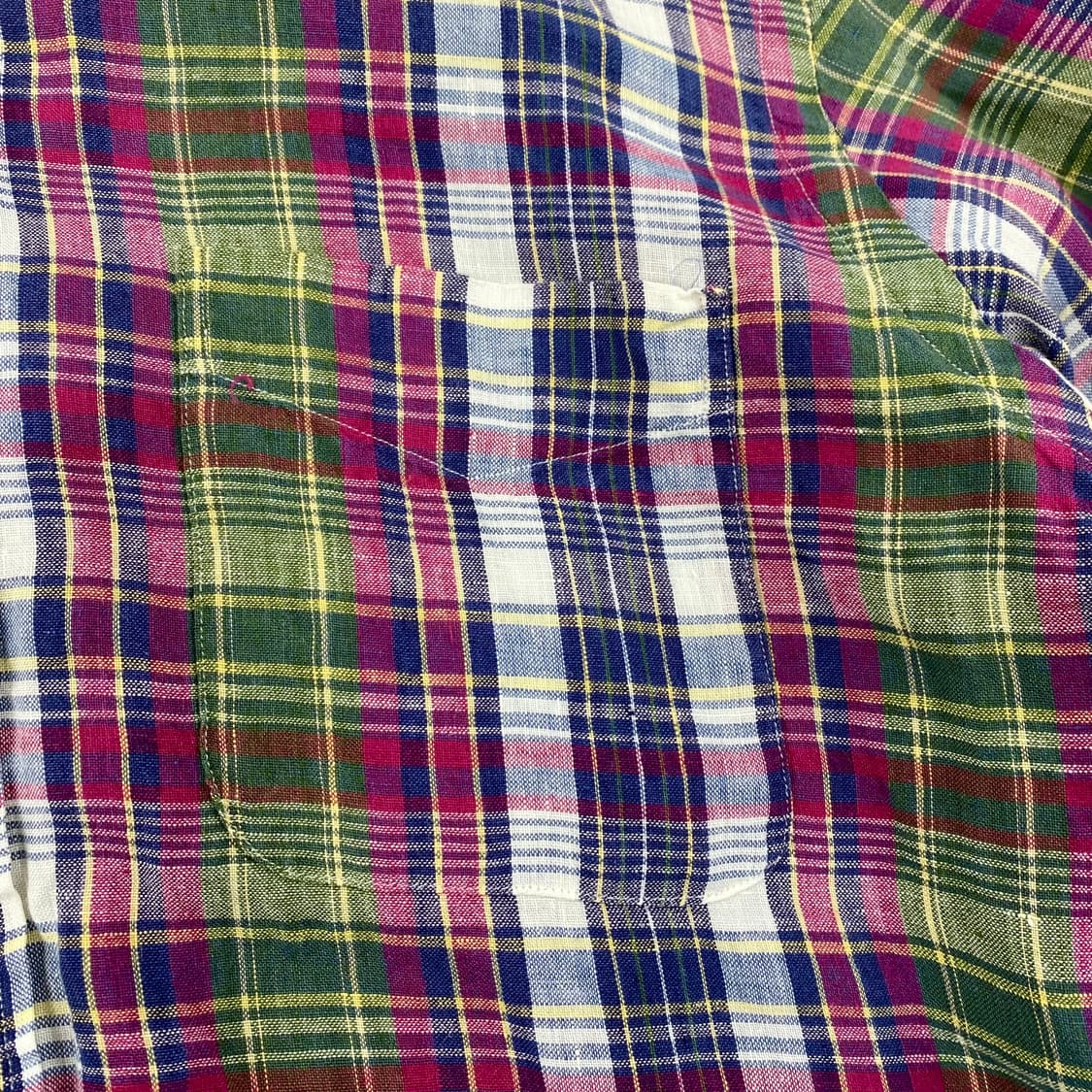 폴로 체크 포켓 린넨 셔츠 (103) 상품이미지5