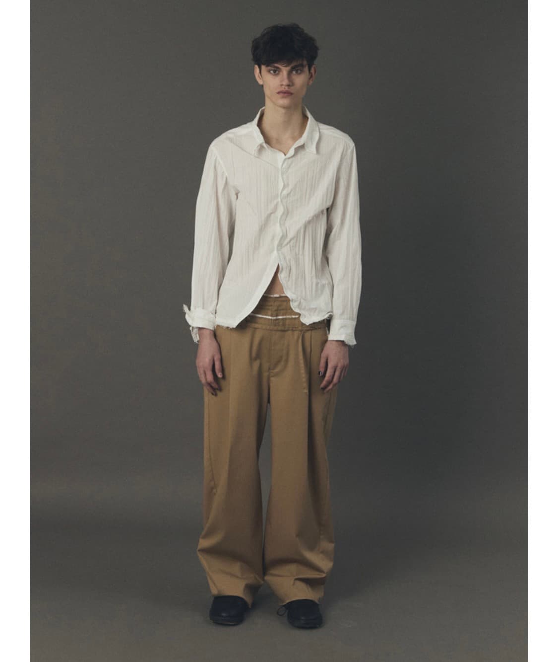 [새상품,L] 26ss yiyae 이예 와이어 셔츠 화이트 상품이미지1