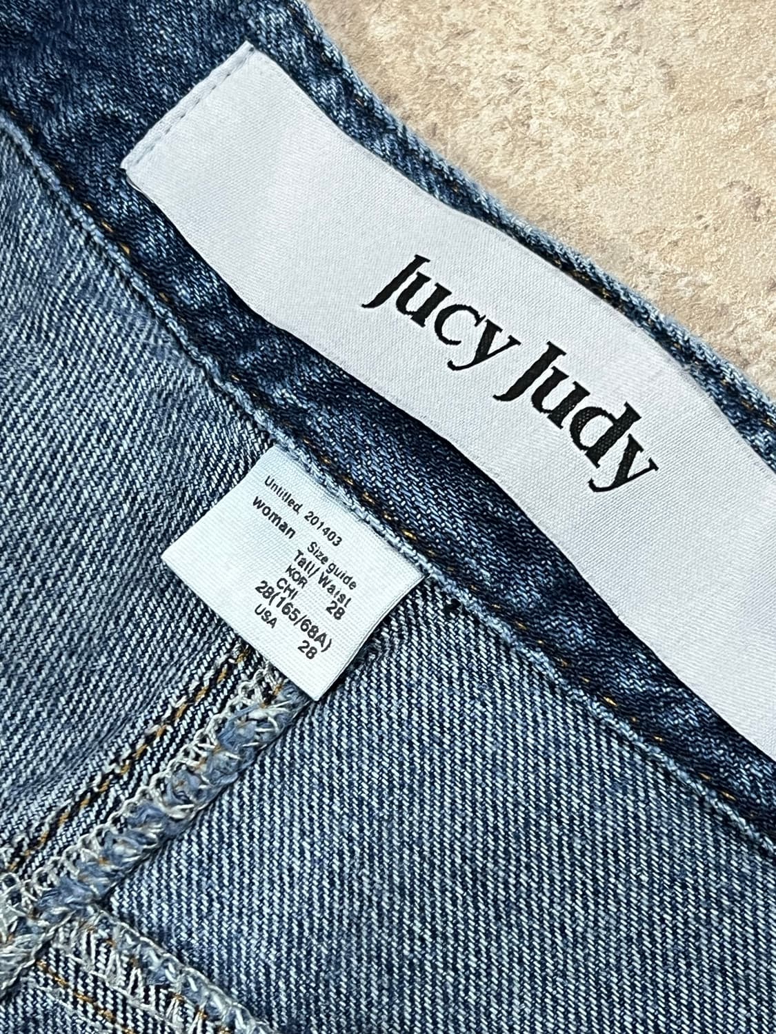 쥬시쥬디 중청 데님 팬츠 상품이미지4