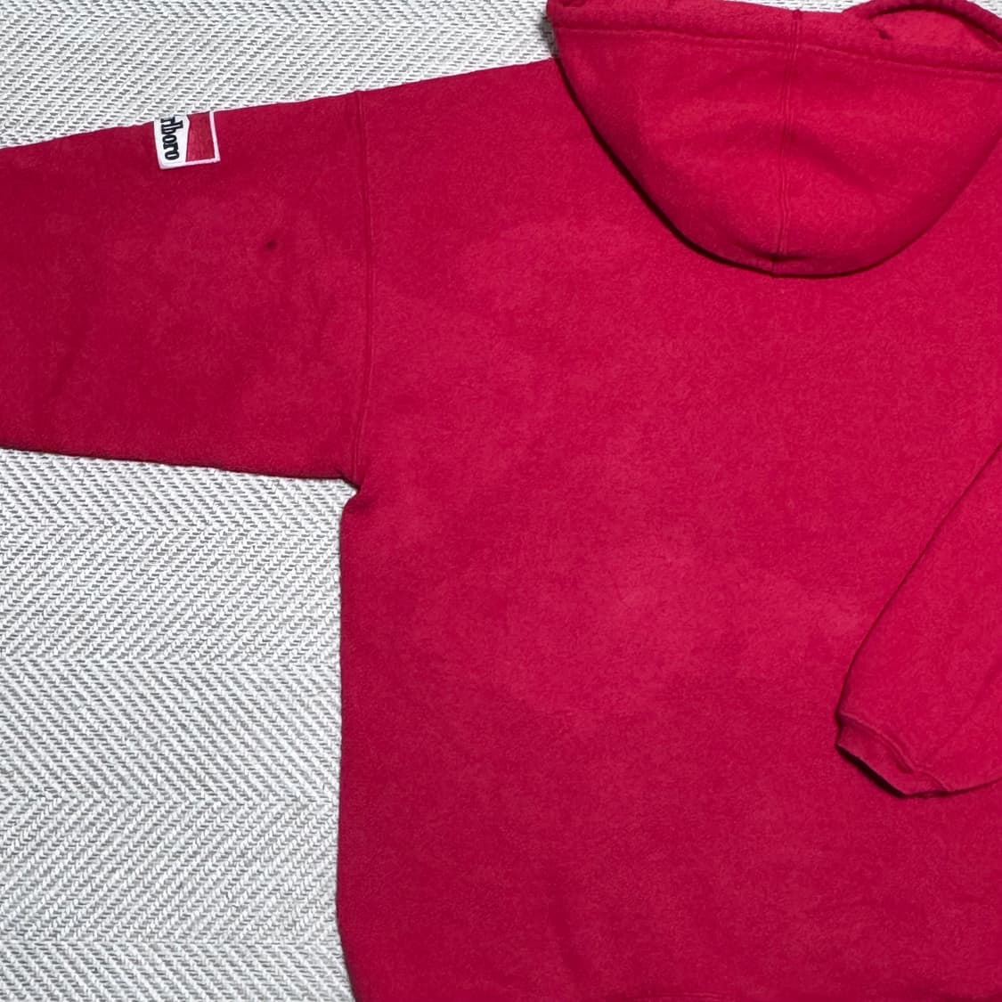 (XL) 90s 빈티지 말보로 레드 후드 상품이미지8