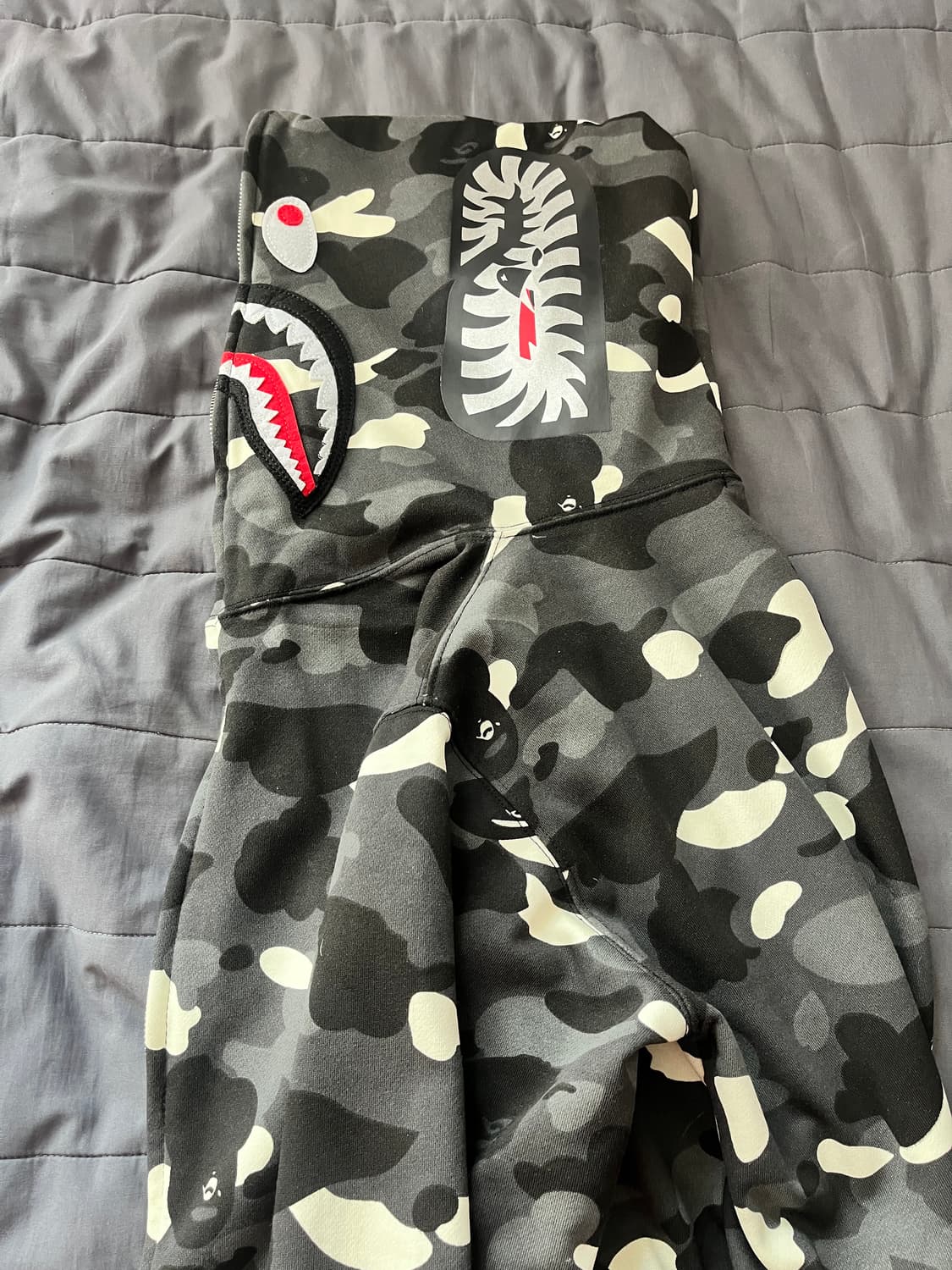 베이프 샤크 후드집업 L 상품이미지3