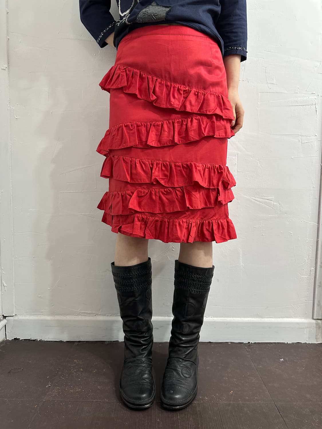 mimique frill design skirt 상품이미지2