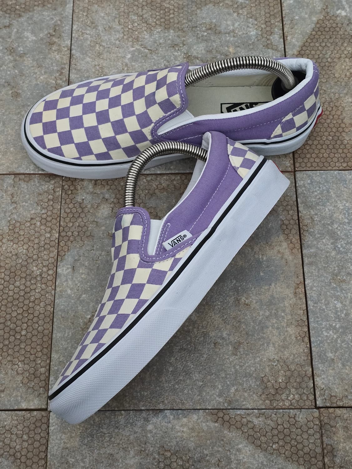 (235)반스 체커보드 슬립온 바이올렛 상품이미지4