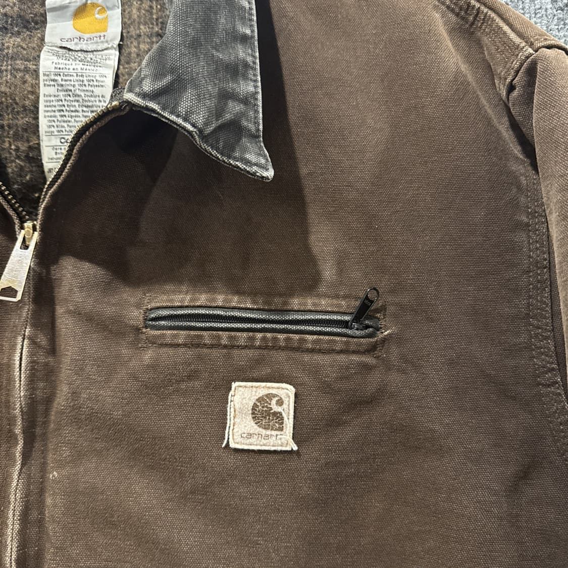 00s 칼하트 J97 디트로이트 자켓 다크브라운 상품이미지3