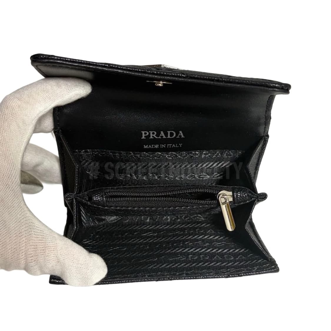 프라다뷰티 캐비어 카드동전 지갑 반지갑 풀박스 상품이미지2