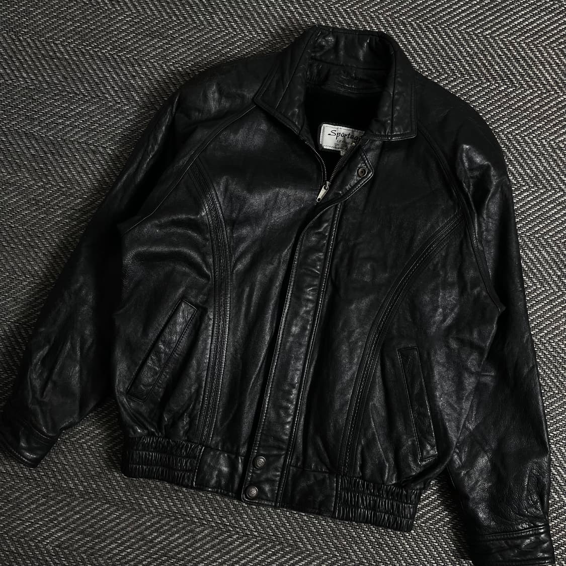 Sportage 빈티지 양가죽 레더 봄버 자켓y 3107 상품이미지1