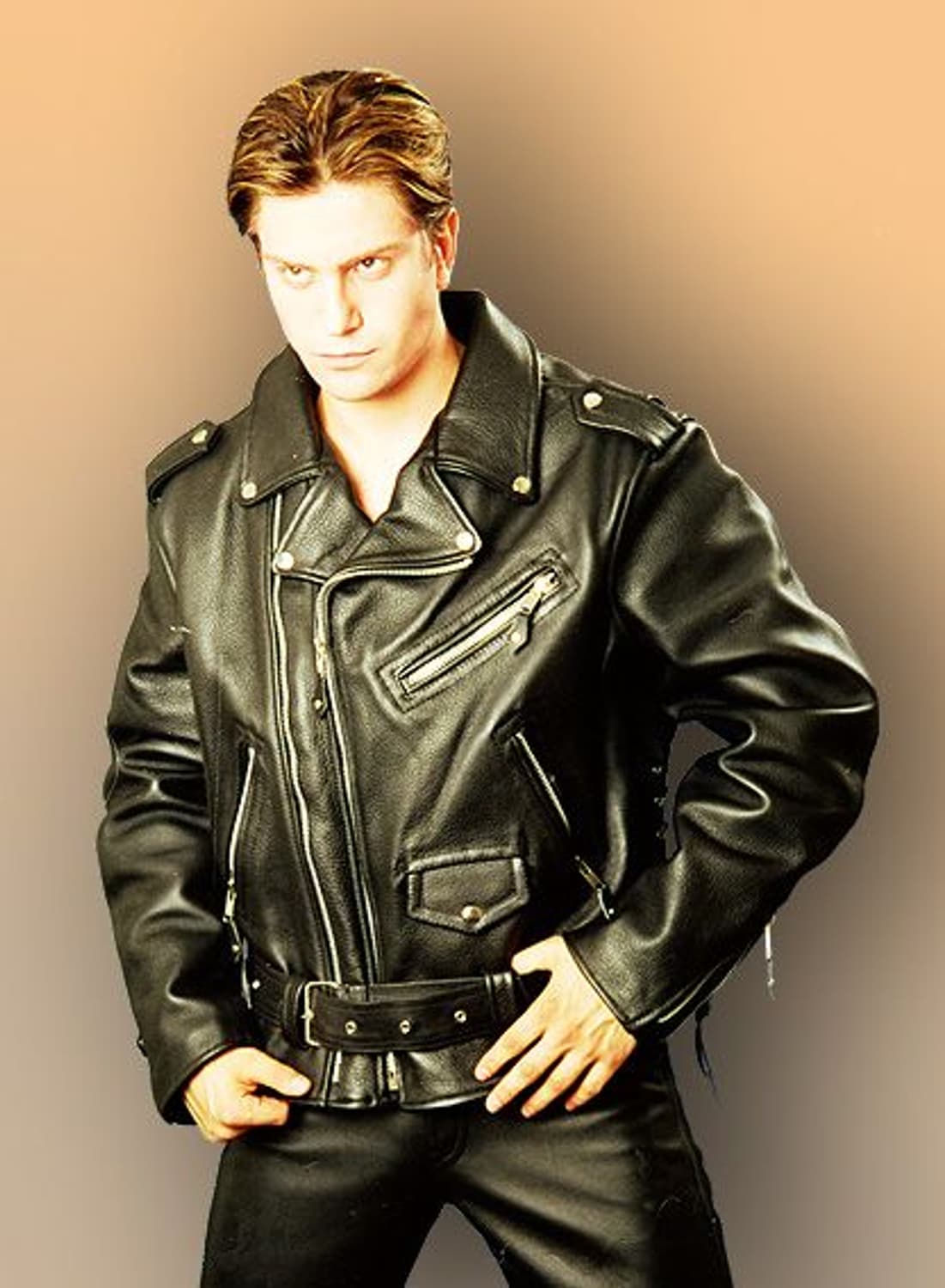 90s 소가죽 더블라이더 자켓 double rider 상품이미지10