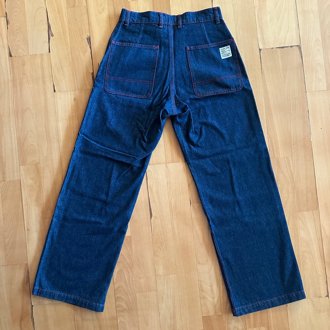 라스벳 더블니 데님 팬츠 상품이미지2