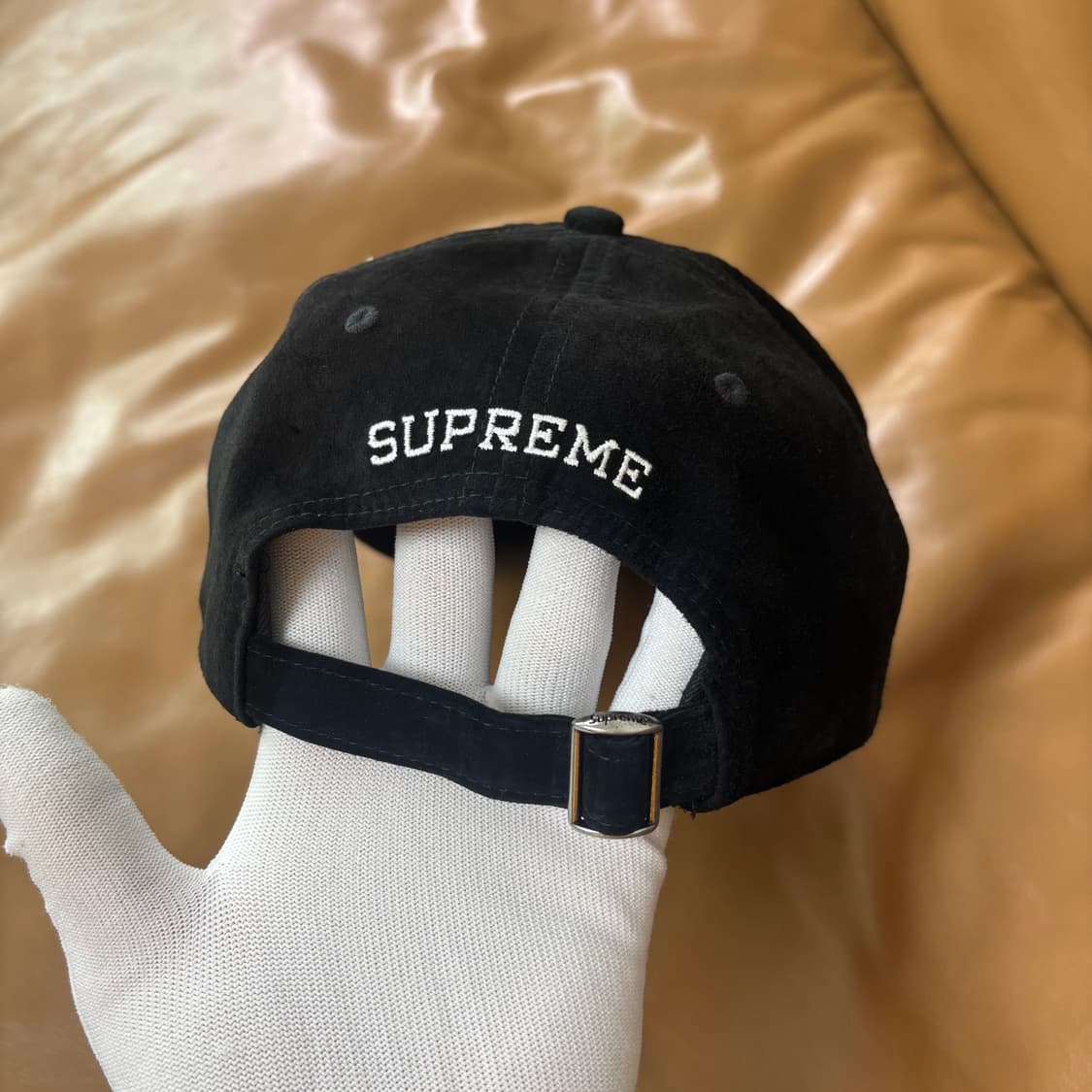 슈프림 6패널 볼캡 모자 파리 스웨이드 블랙 상품이미지7