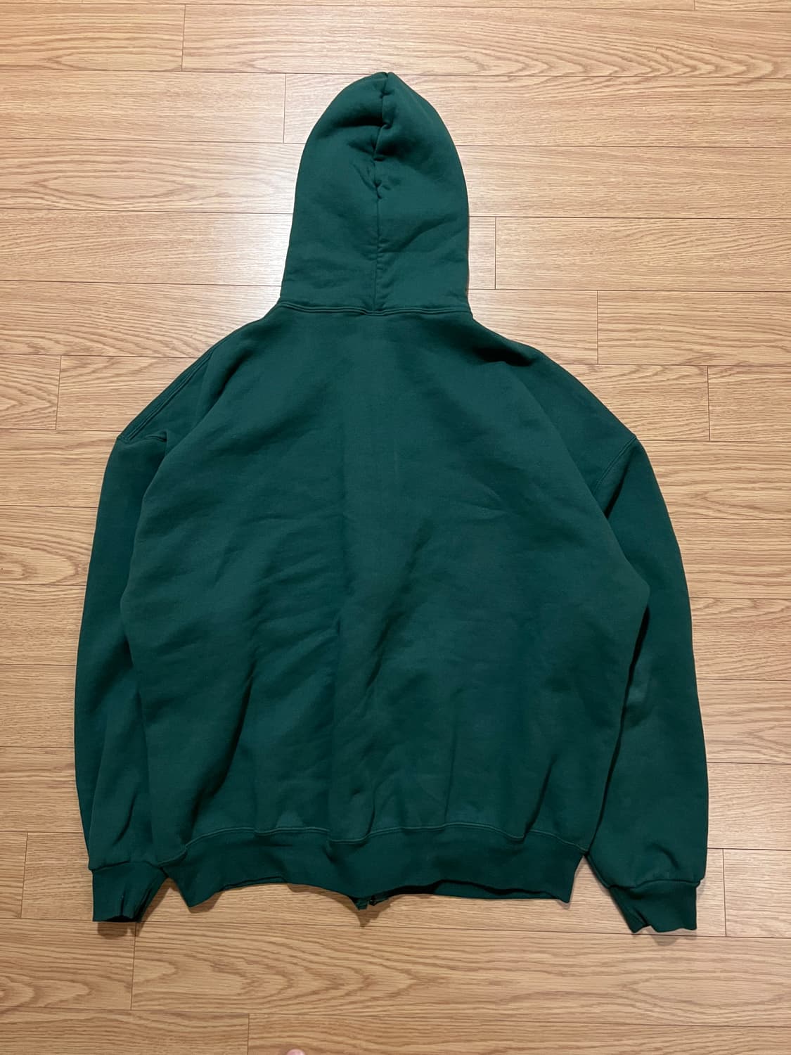 90s U.S.A 러셀 빈티지 후디 그린 XXL 상품이미지3