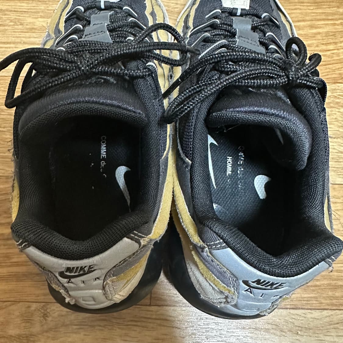 나이키 꼼데가르송 옴므 플러스 에어맥스 95 차콜 280사이즈 상품이미지6