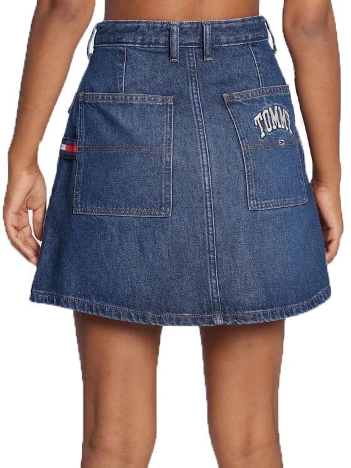 Retro Button-Front Denim Mini Skirt 상품이미지10