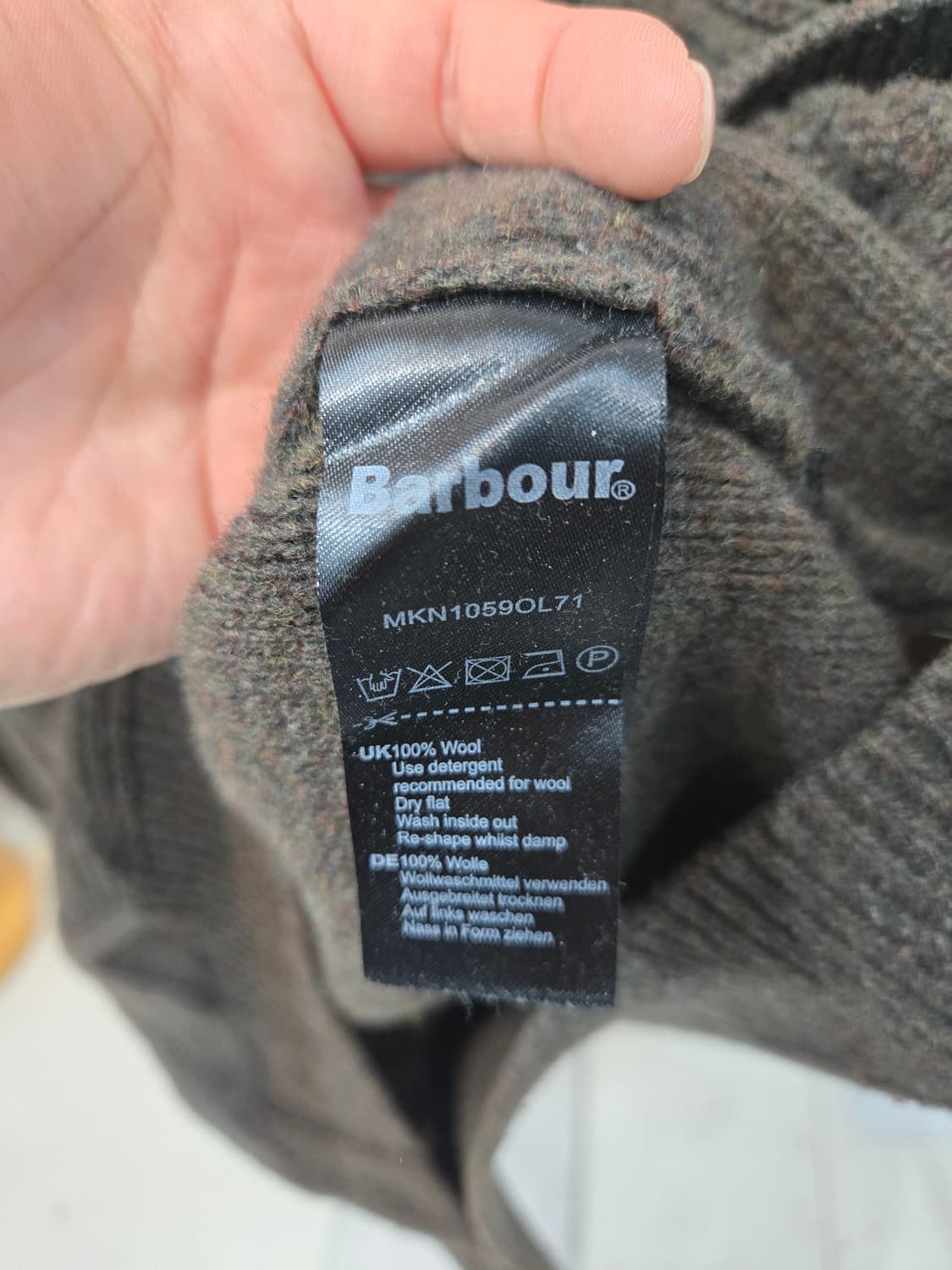  바버 꽈베기 패턴니트 상품이미지6