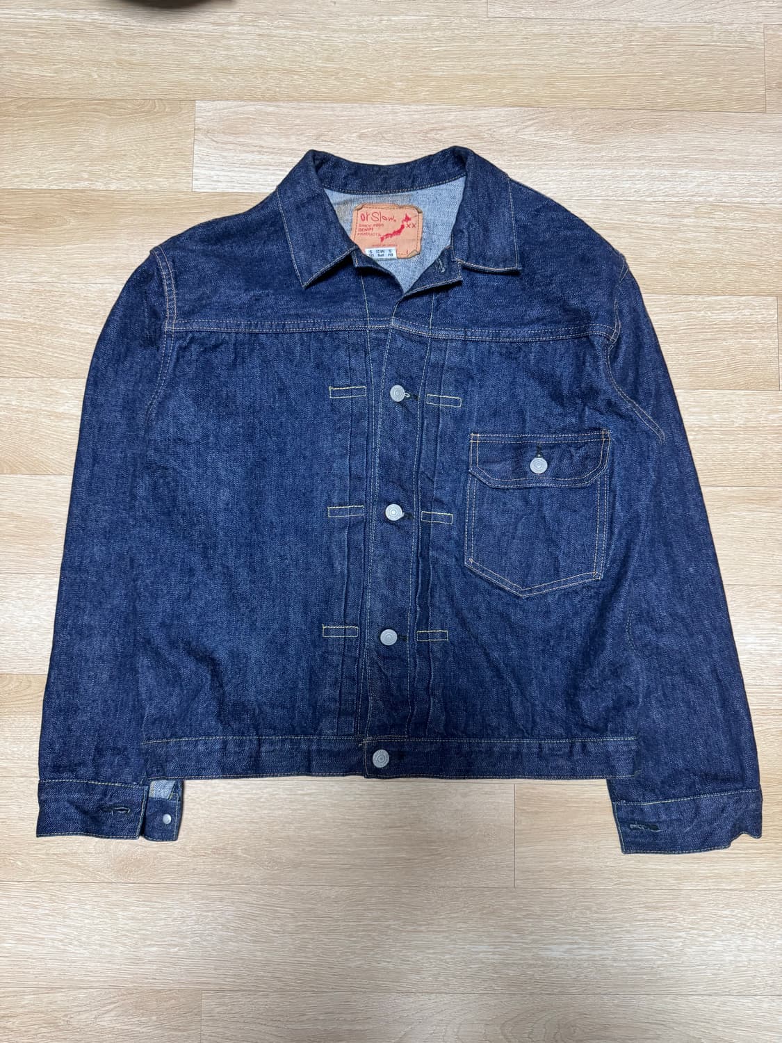 오어슬로우 1세대 원워시 데님자켓 2사이즈 M 6011 상품이미지2