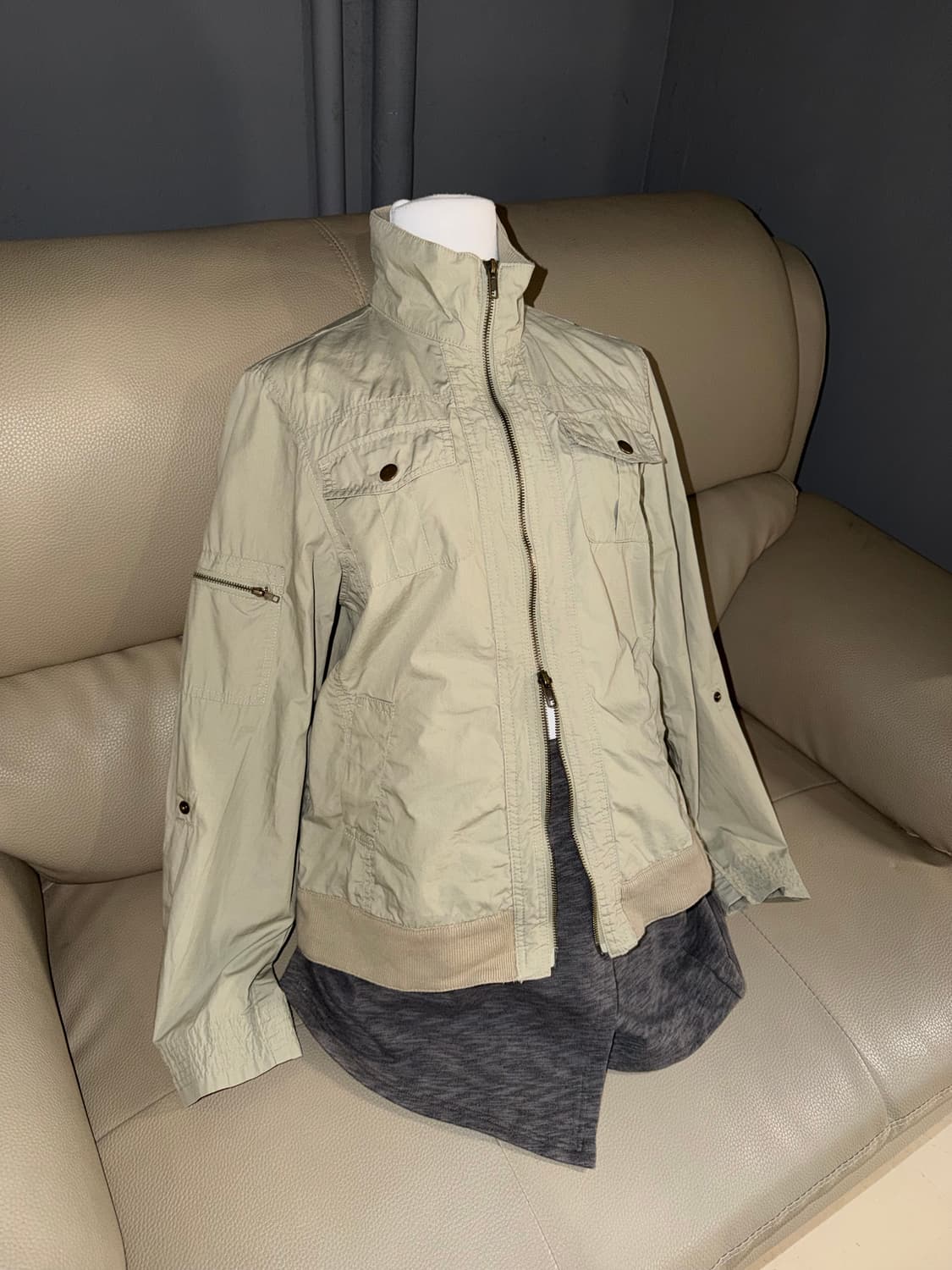 2-pocket detail high-neck jacket 상품이미지1