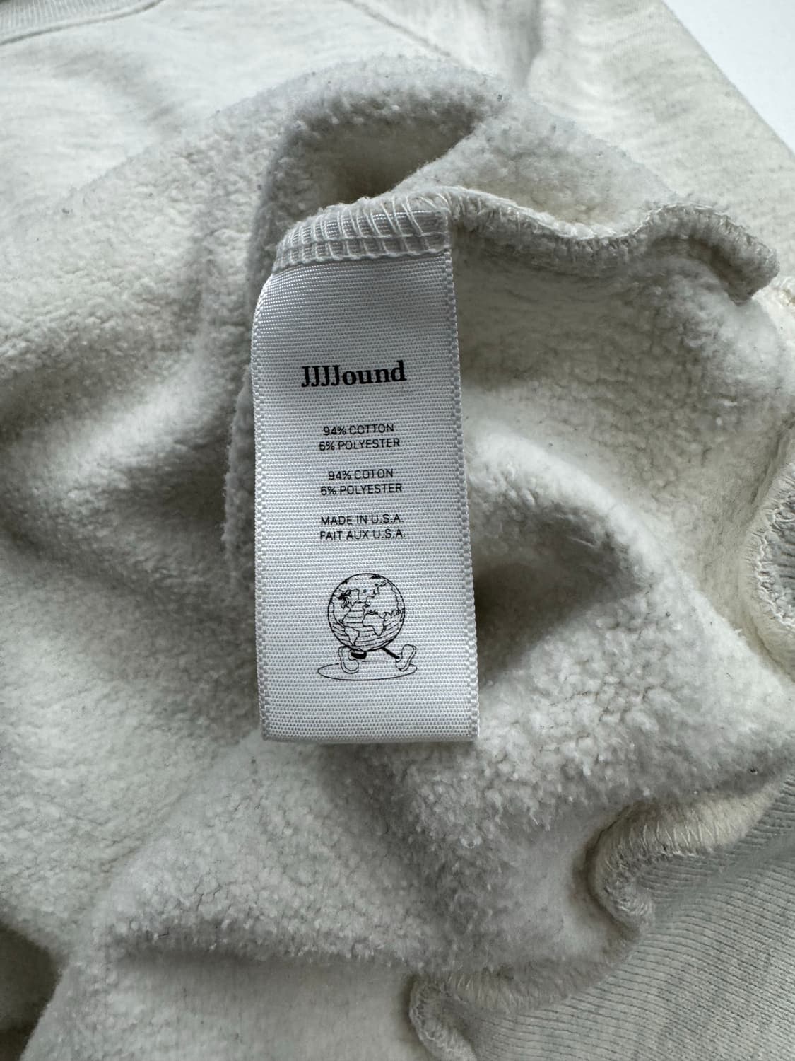 jjjjound 스웻셔츠 맨투맨 M 크림 상품이미지5