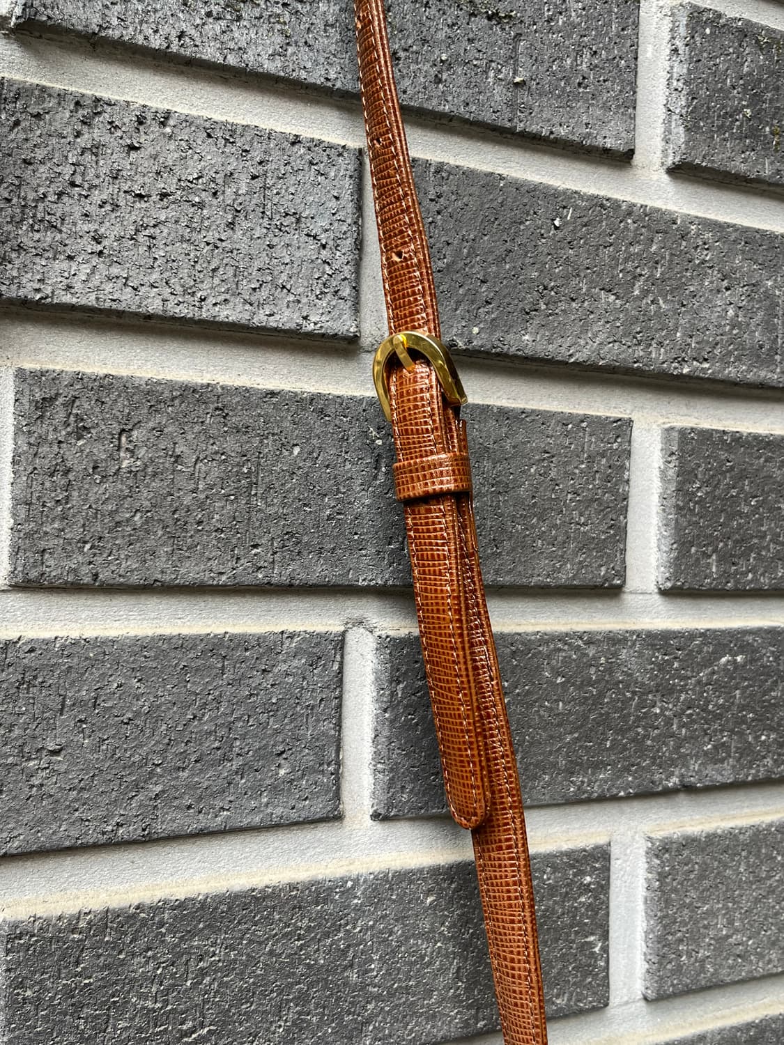 90s COURREGES 크로스바디백 미니 브라운 상품이미지9