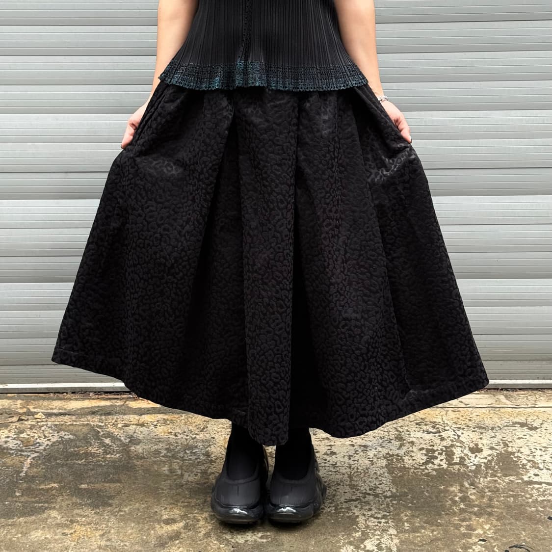 Leopard Print Black Skirt 상품이미지8