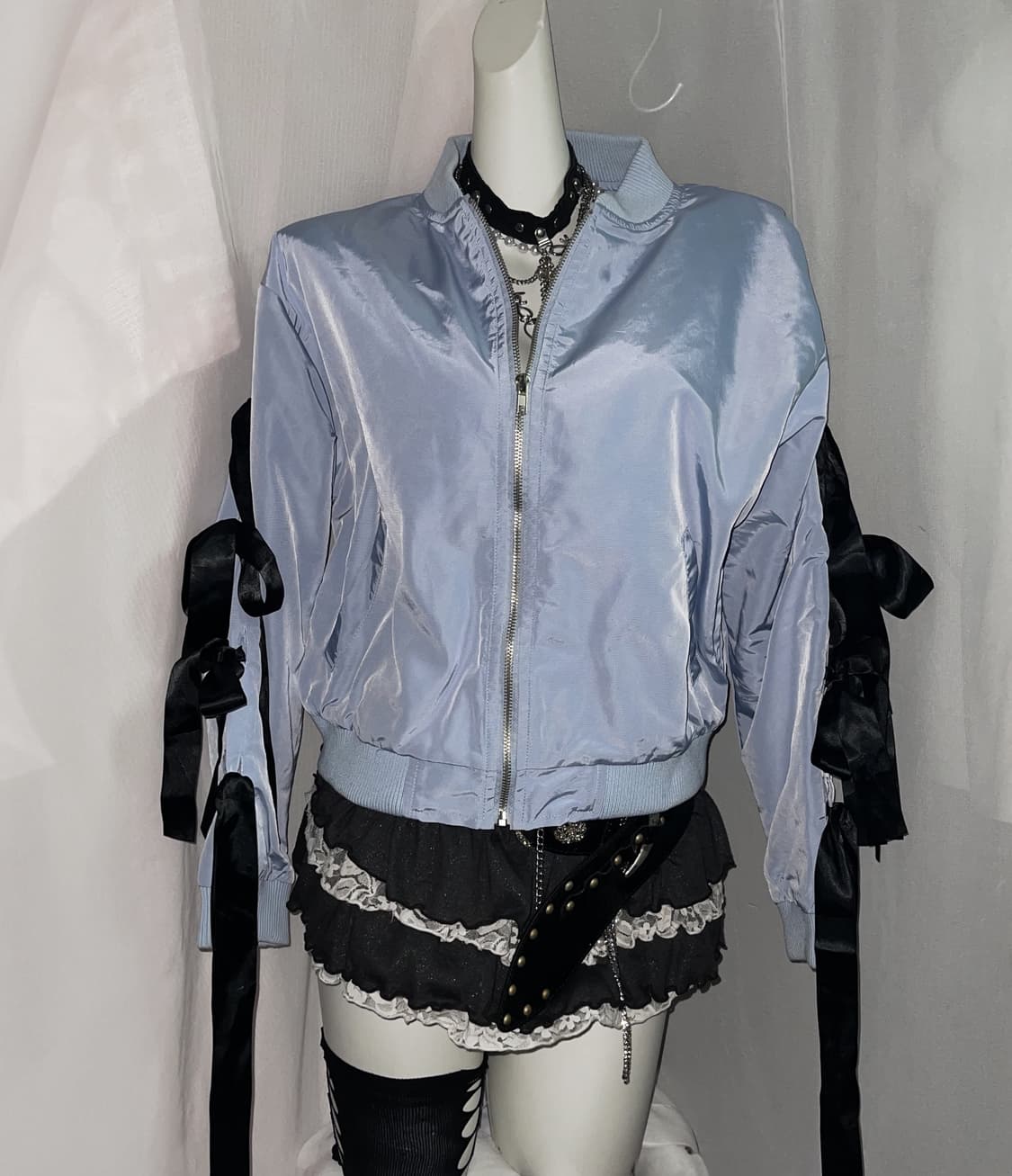 러블리 빈티지 리본 패딩 상품이미지3