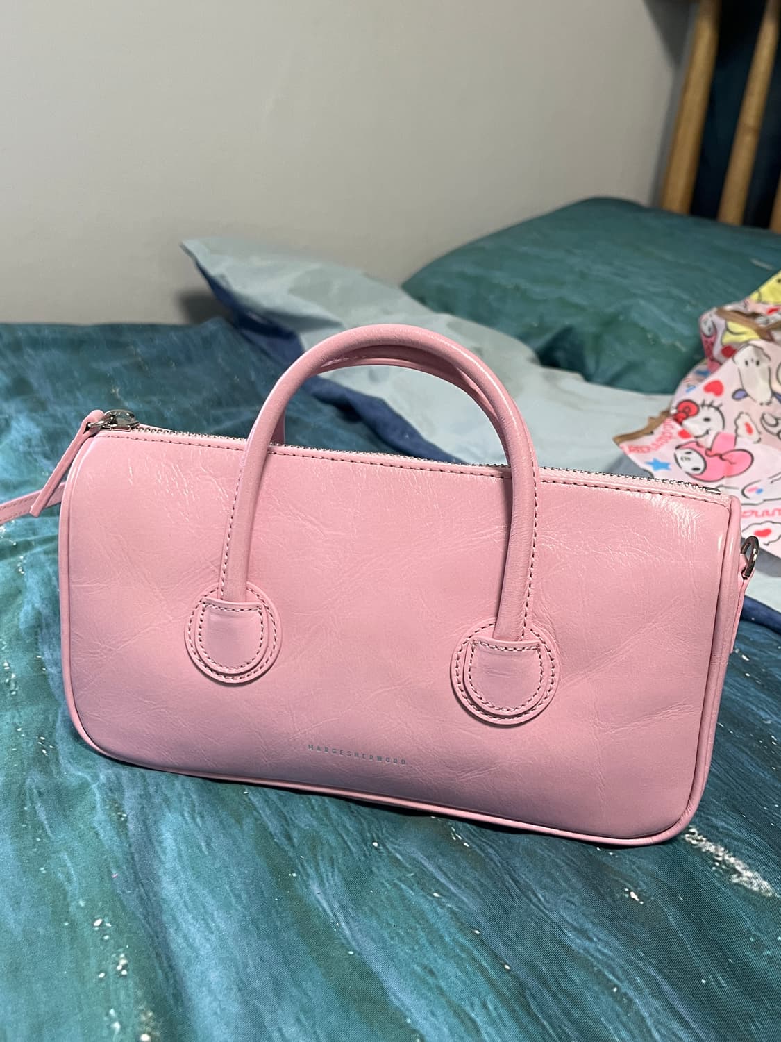 마지셔우드 지퍼 스몰 핑크 크링클 백  상품이미지1