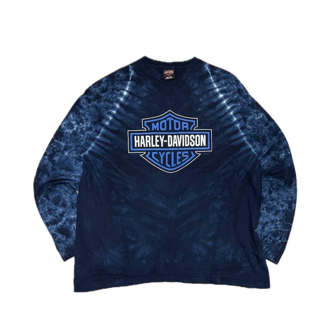 🇺🇸 90s 할리 데이비슨 타이다이 롱슬리브 블루 상품이미지2