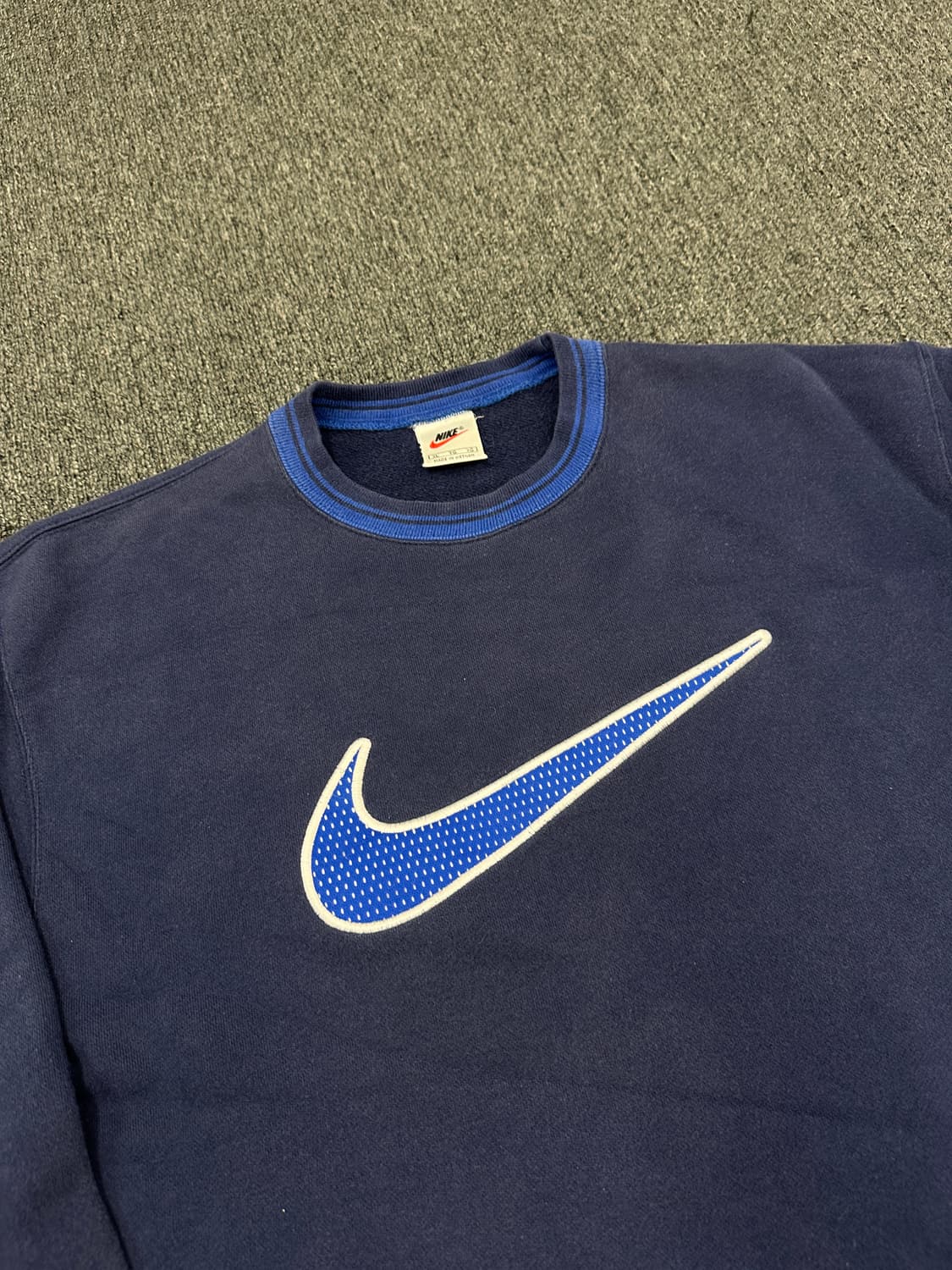 XL) 90s 나이키 올드스쿨 스우시 로고 스웻 맨투맨 상품이미지3