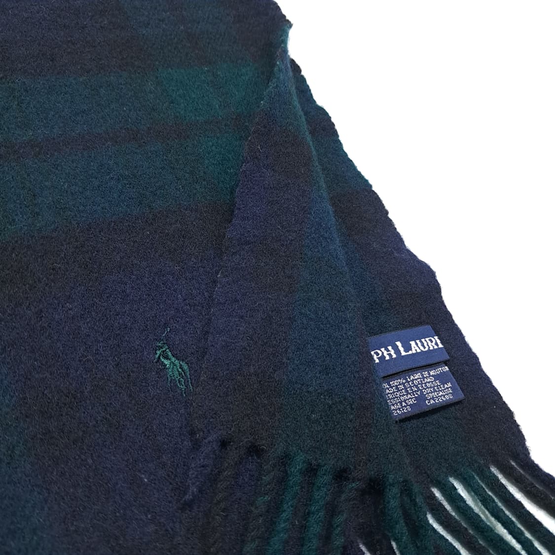 MX427 랄프로렌 램스울 타탄 머플러 상품이미지6