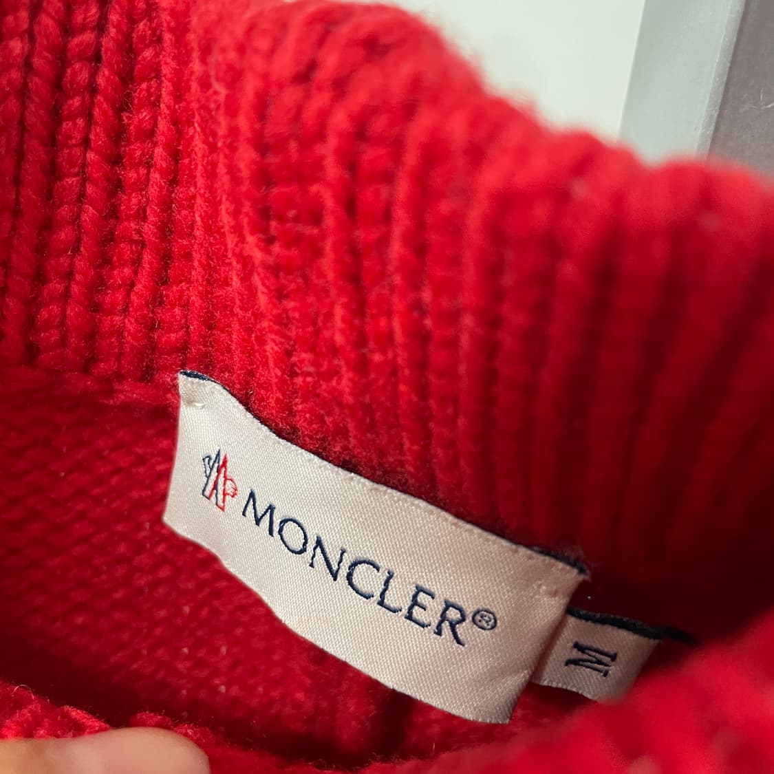 몽클레어 니트 팬츠 레드 M(W) 상품이미지6