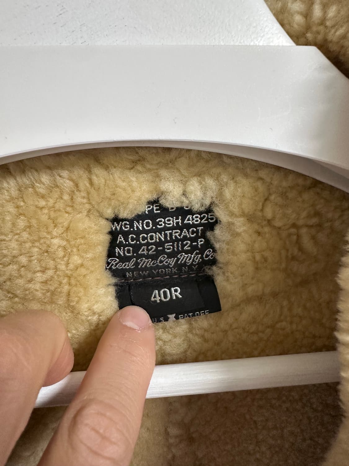 리얼맥코이 B-6 레더 무스탕 40(100) 상품이미지2